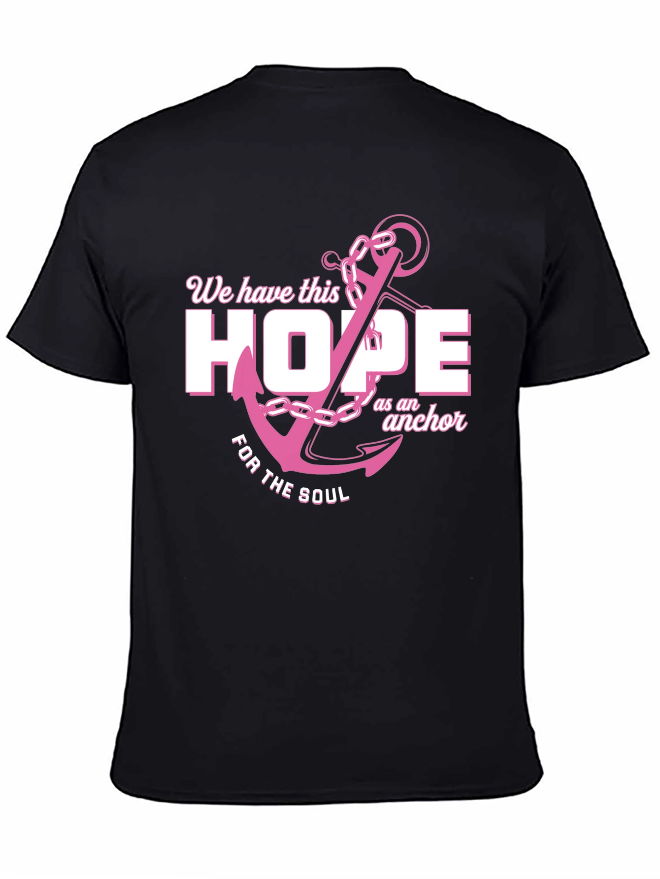 Hope Anchor T-Shirt - Black Graphic Tee
