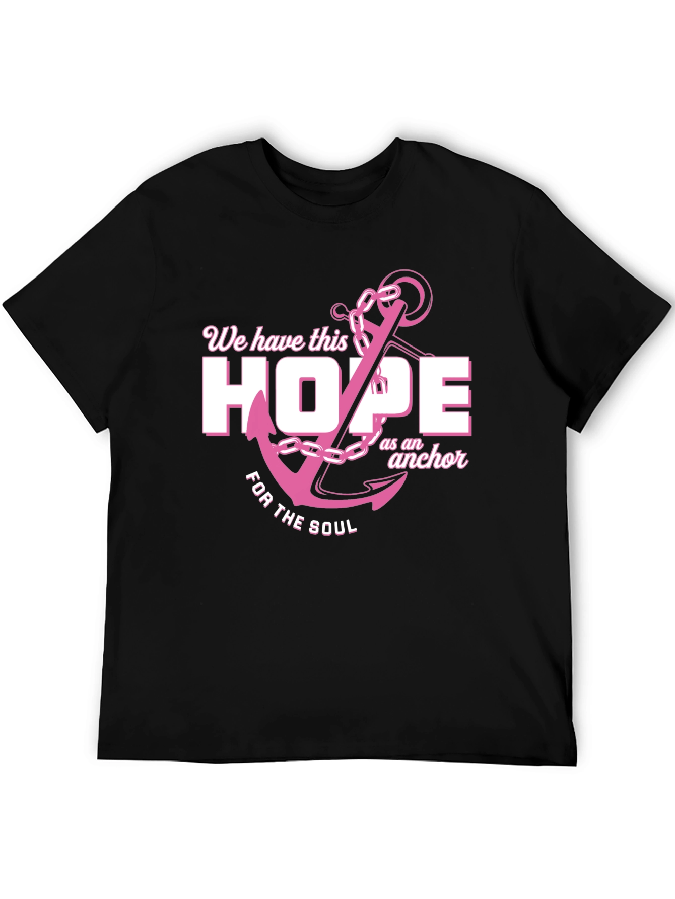 Hope Anchor T-Shirt - Black Graphic Tee