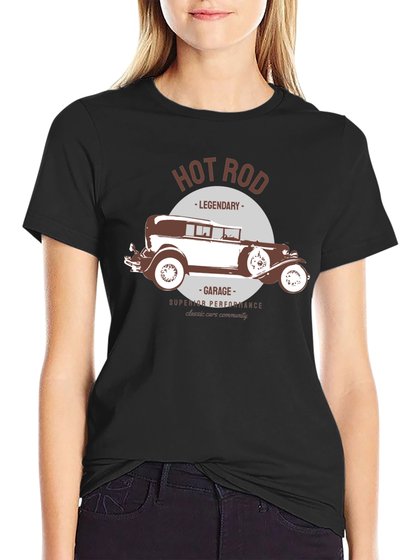 Hot Rod Garage T-Shirt - Classic Car Design