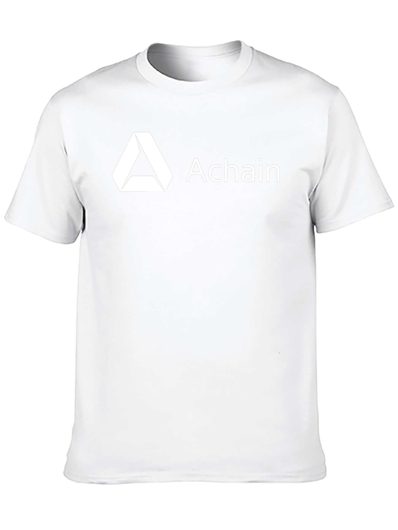 Achain Black T-Shirt - Crypto Enthusiast Apparel