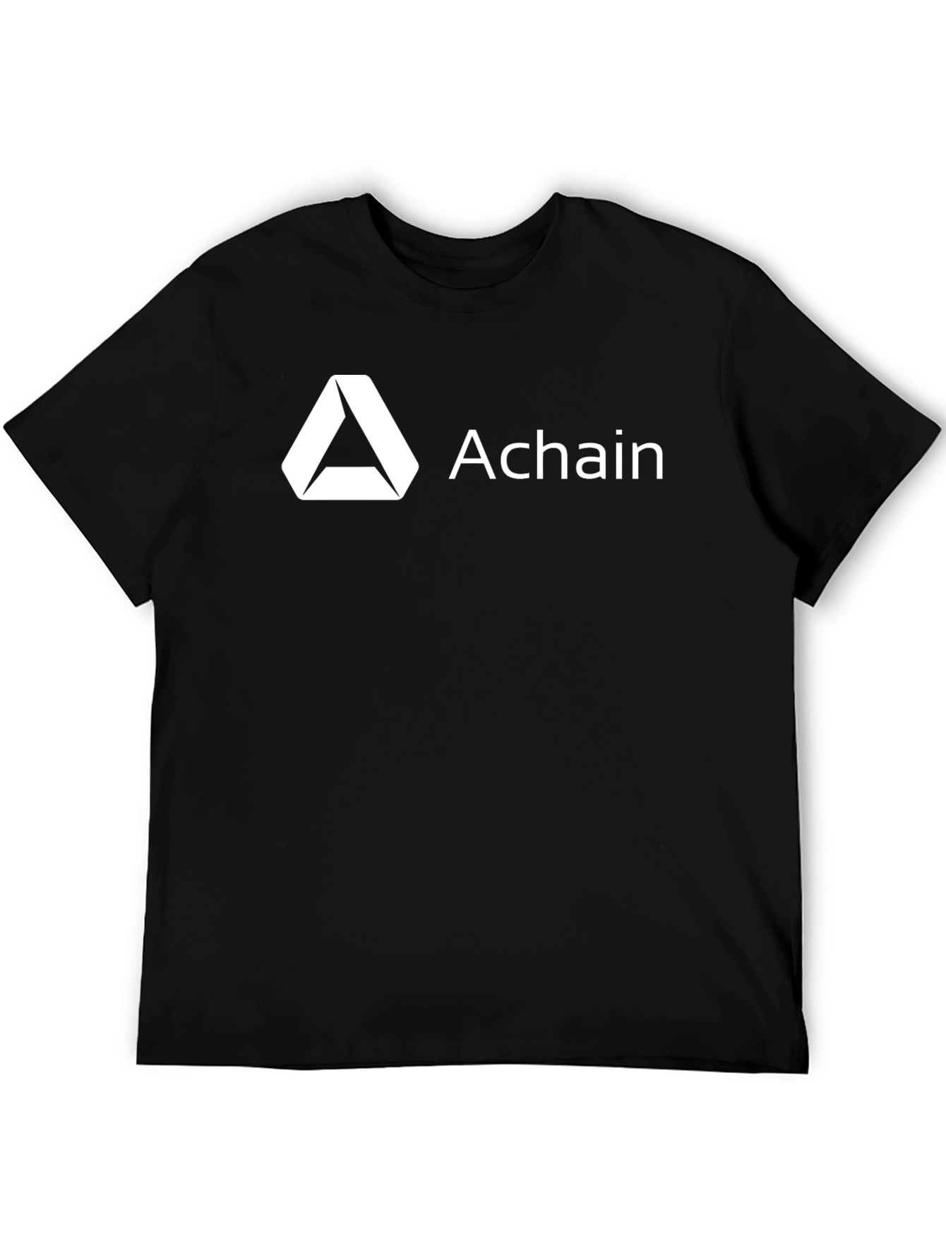 Achain Black T-Shirt - Crypto Enthusiast Apparel