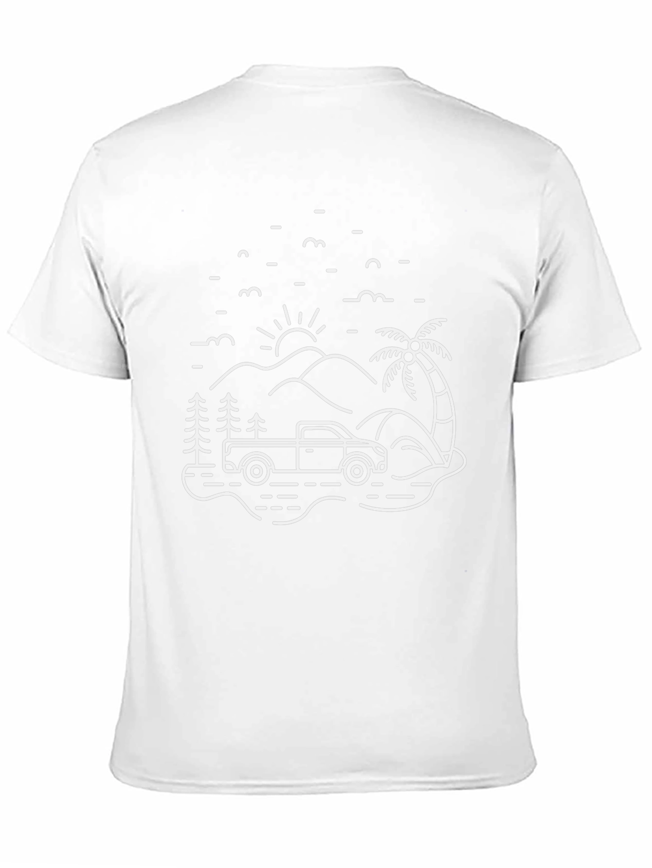 Adventure Truck Graphic Tee - Black Cotton T-Shirt