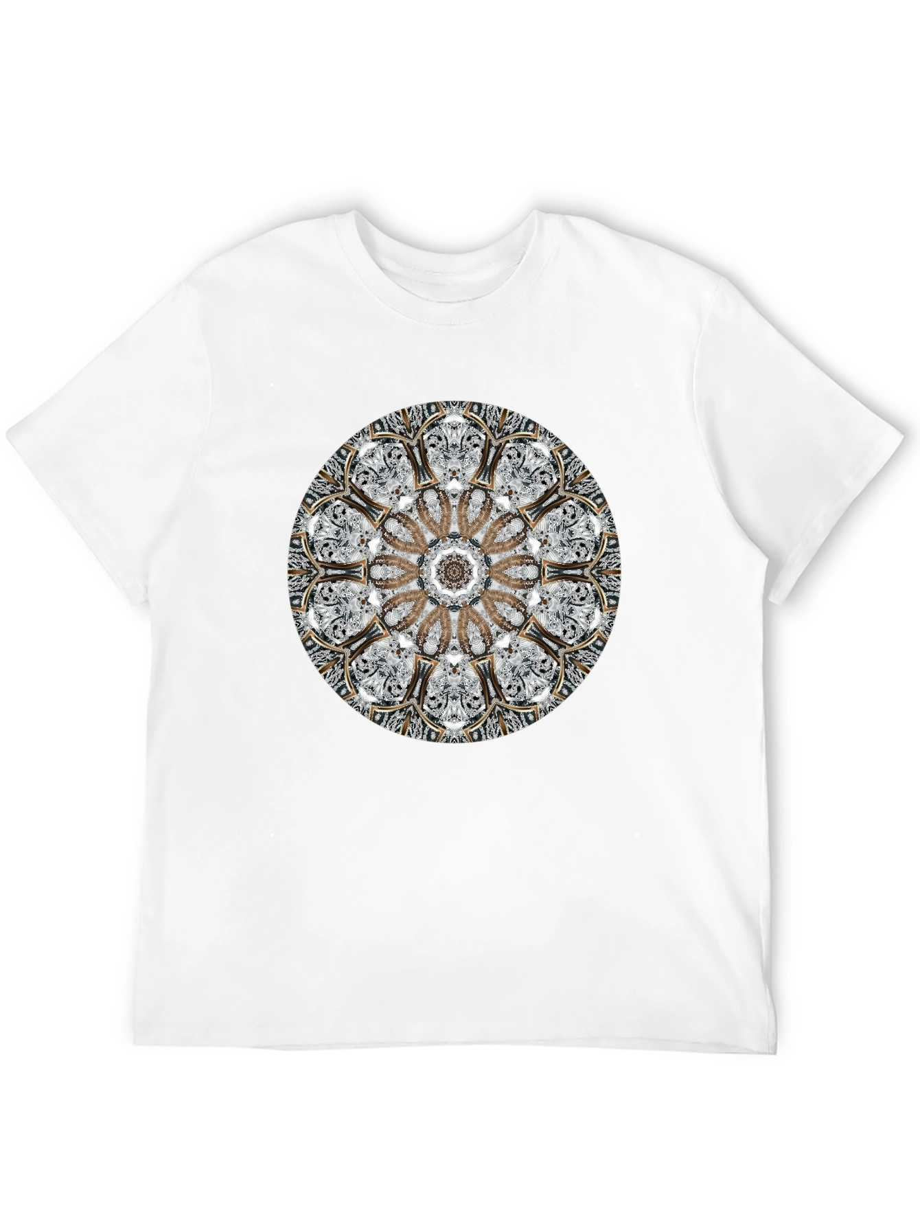 Abstract Mandala Graphic Print T-Shirt