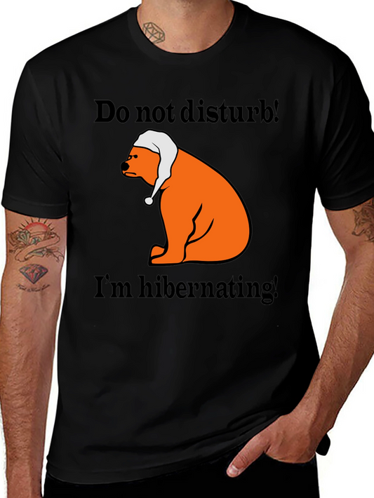 Hibernating Bear T-Shirt - Do Not Disturb Sleep Tee