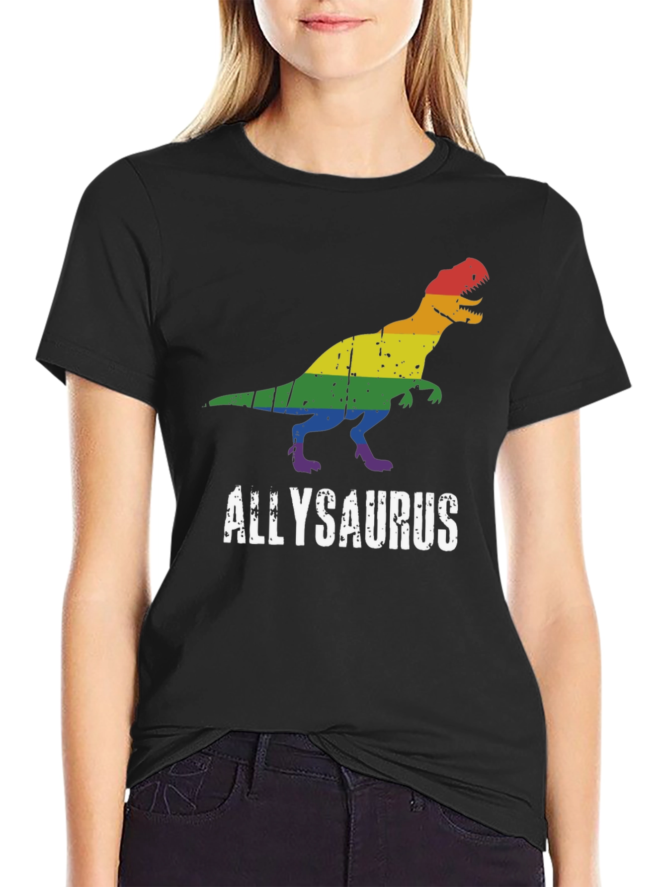 AllySaurus Pride T-Shirt - LGBTQ Support