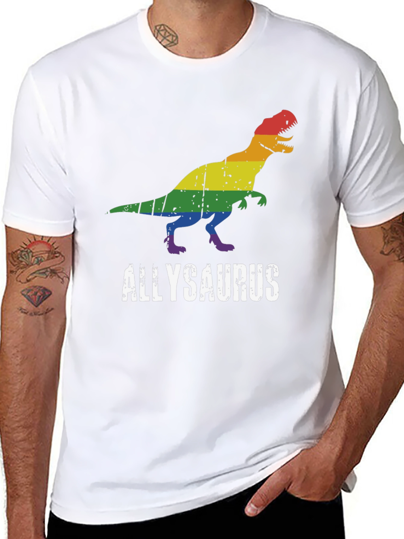 AllySaurus Pride T-Shirt - LGBTQ Support