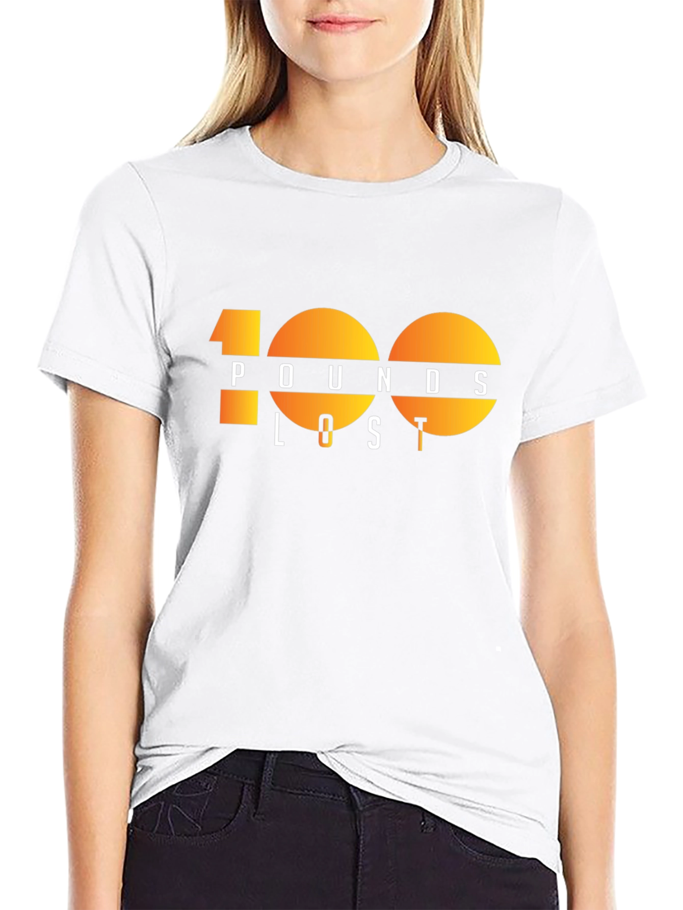 100 Pounds Lost Graphic Tee - Black