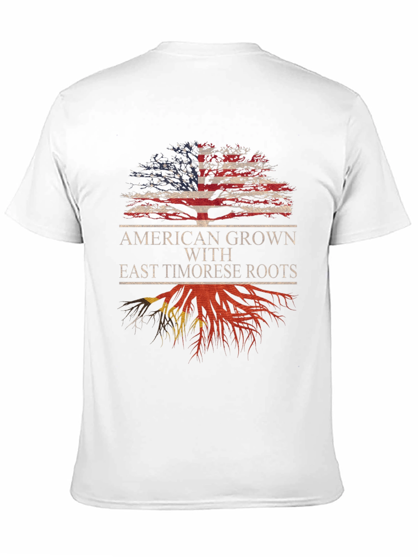 American Grown East Timorese Roots Graphic Tee