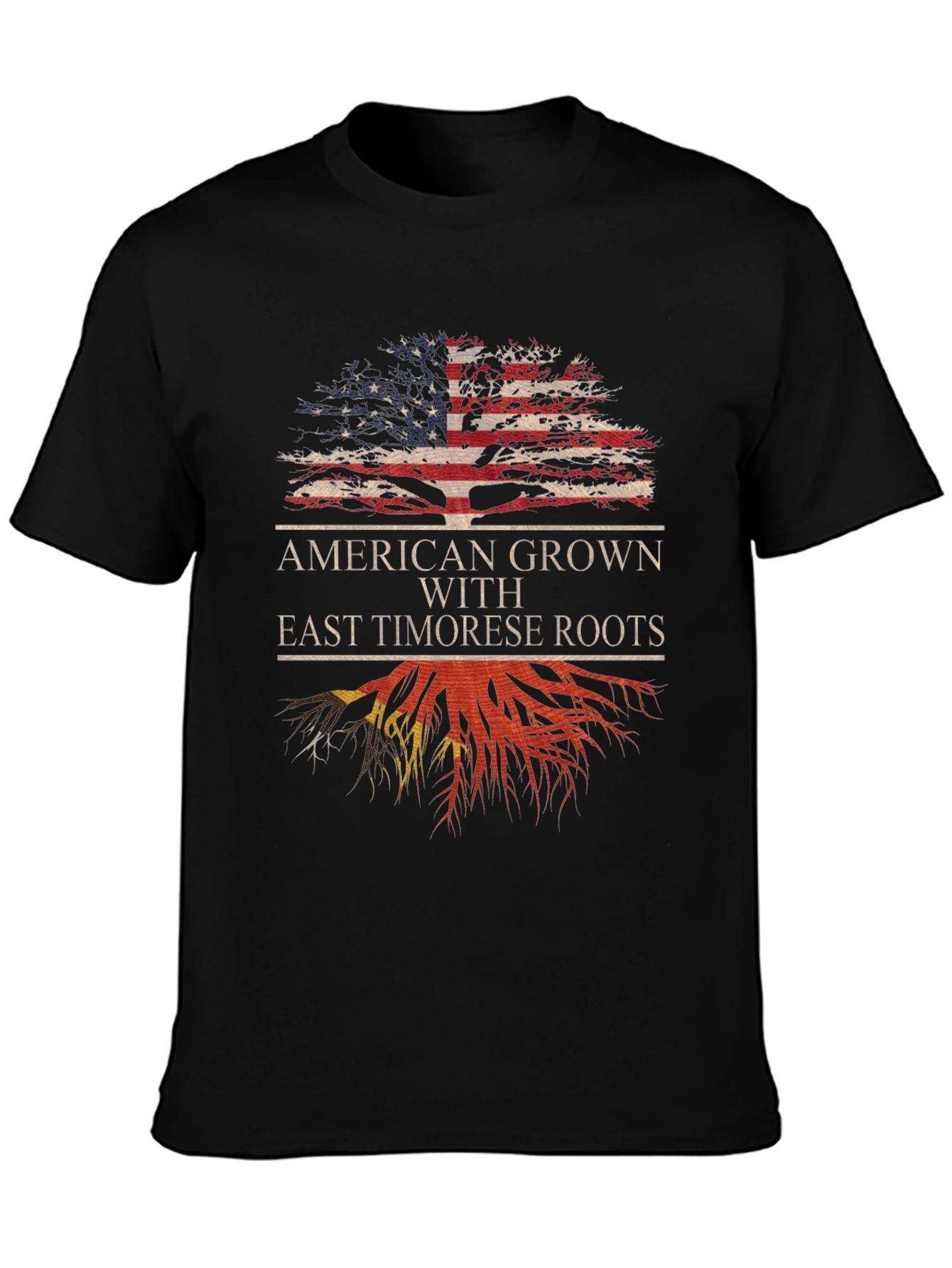 American Grown East Timorese Roots Graphic Tee