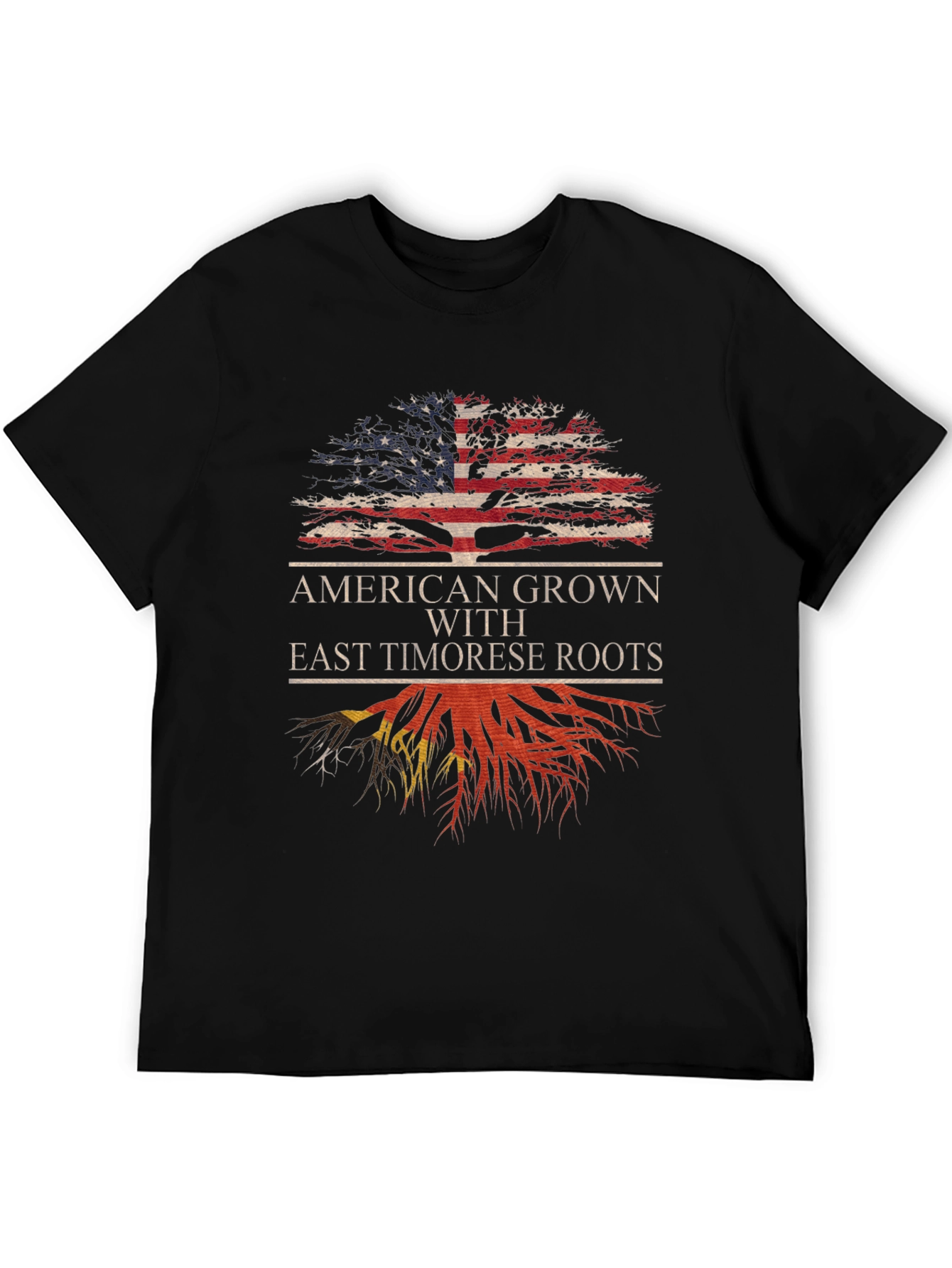 American Grown East Timorese Roots Graphic Tee