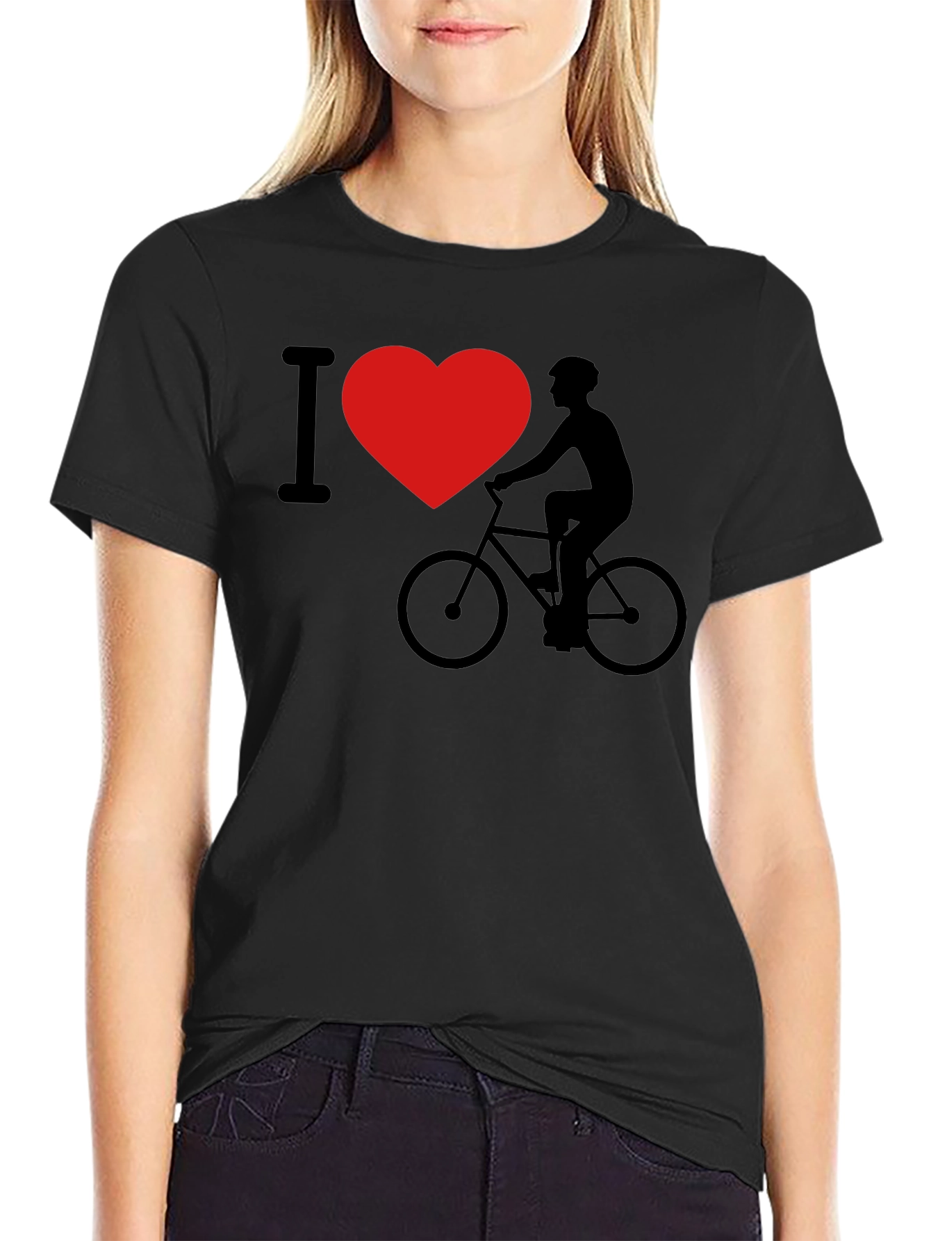 I Heart Biking Graphic T-Shirt