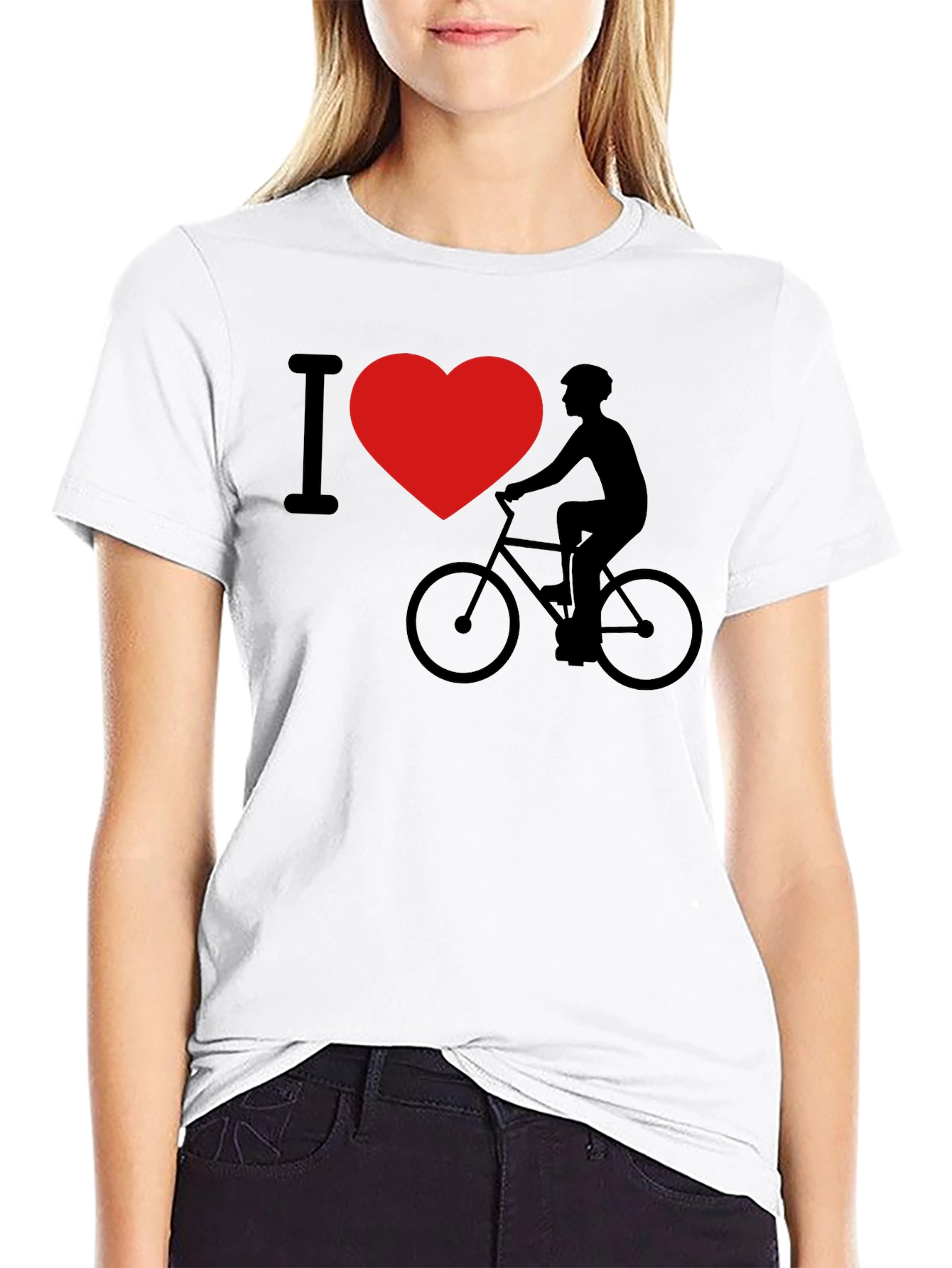 I Heart Biking Graphic T-Shirt