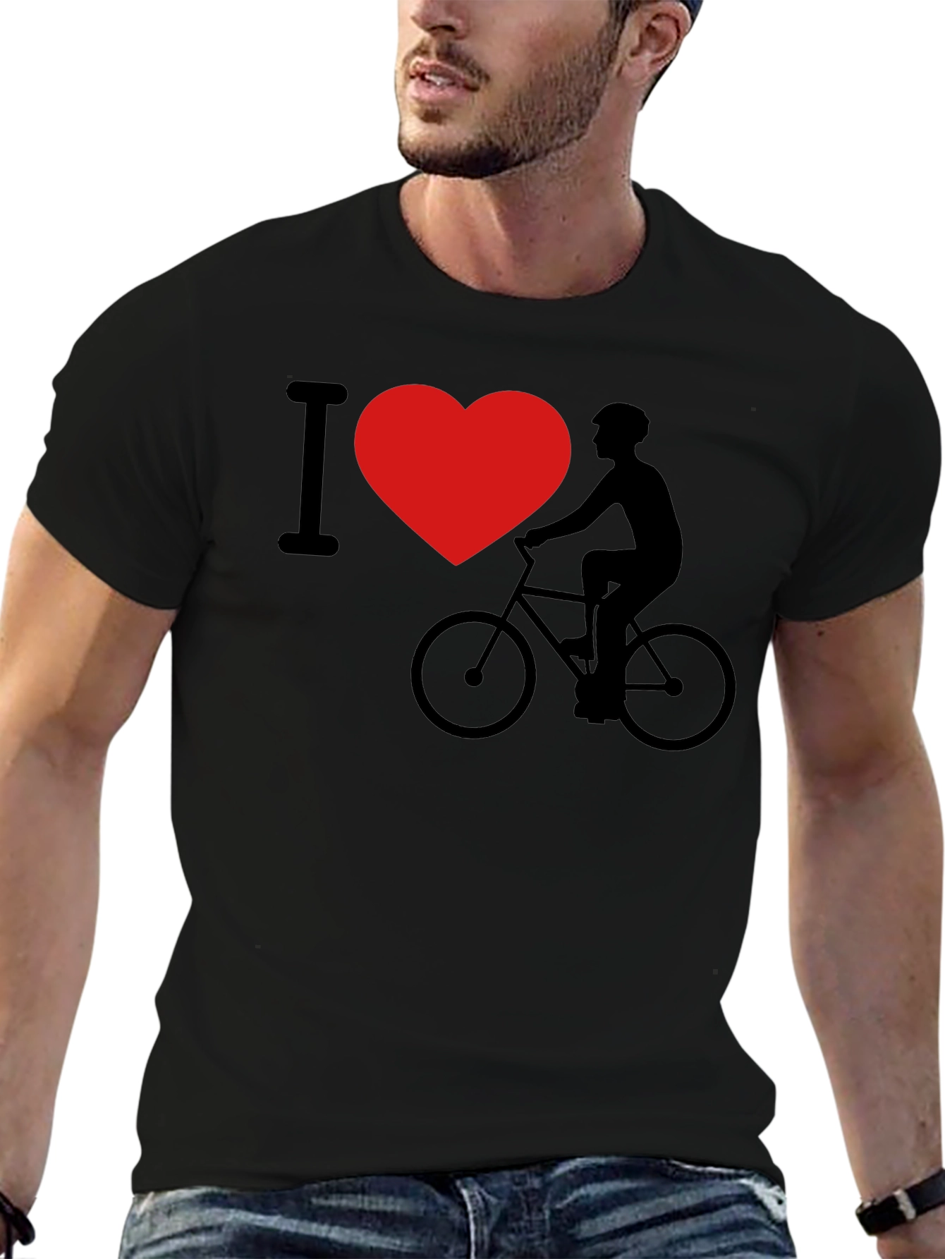 I Heart Biking Graphic T-Shirt