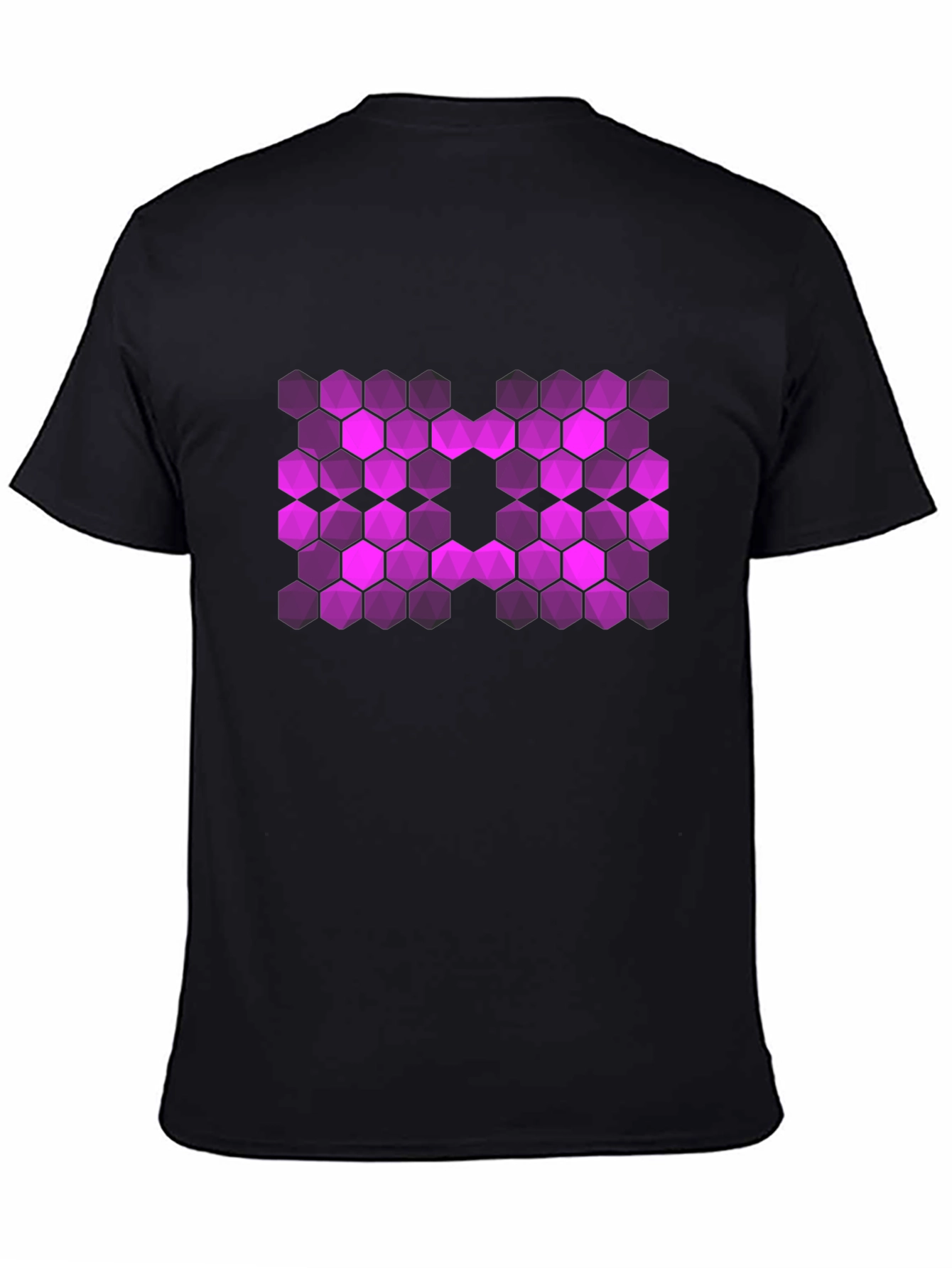 Hex Pattern T-Shirt - Bold Graphic Tee