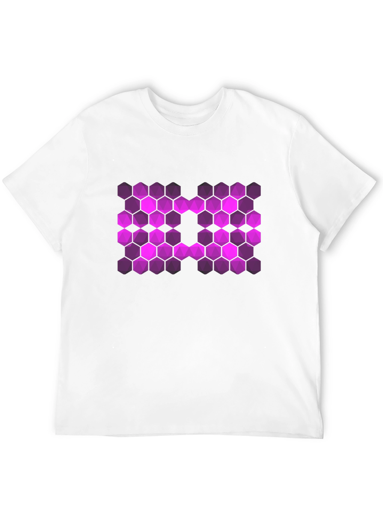 Hex Pattern T-Shirt - Bold Graphic Tee