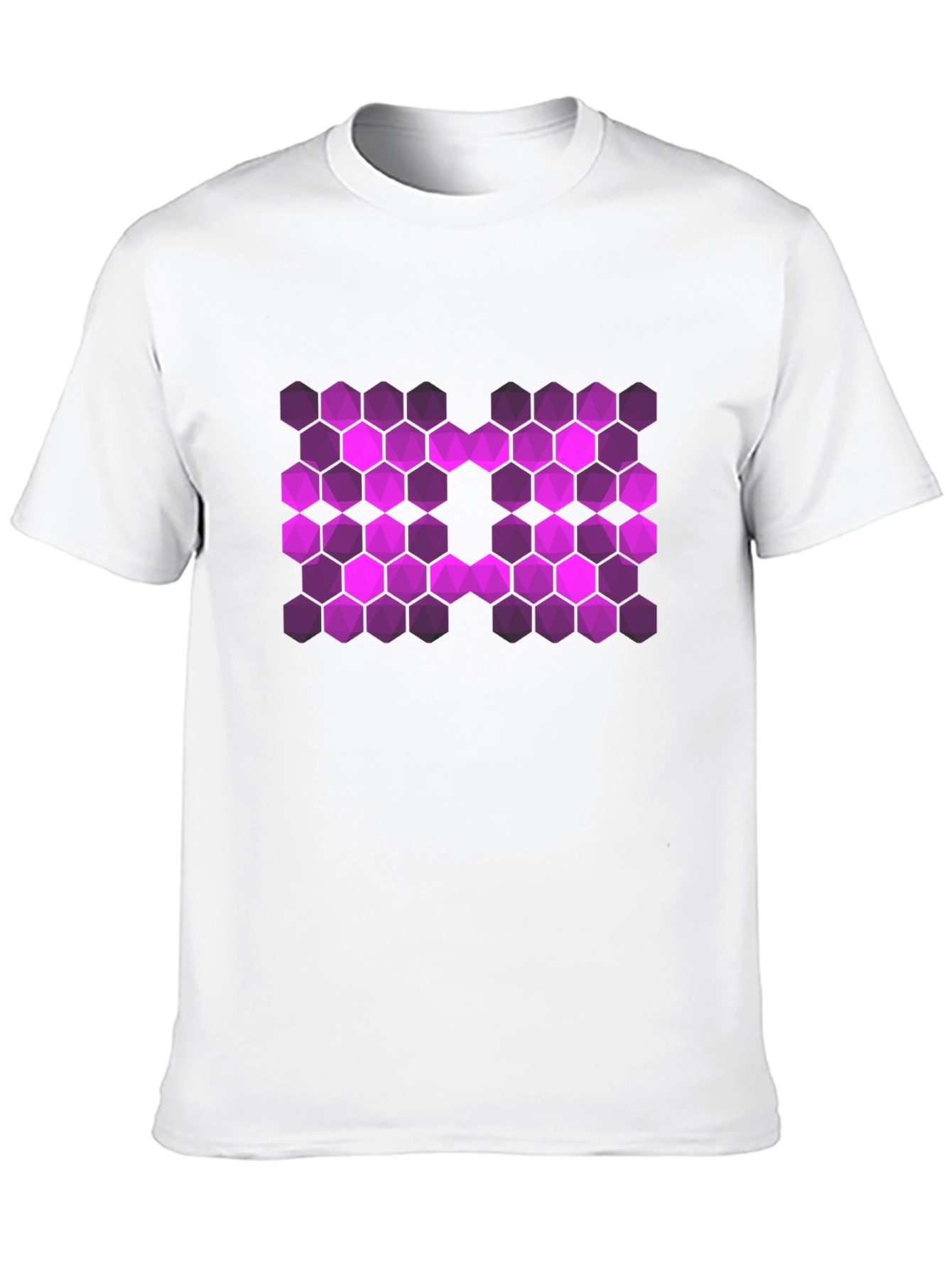 Hex Pattern T-Shirt - Bold Graphic Tee