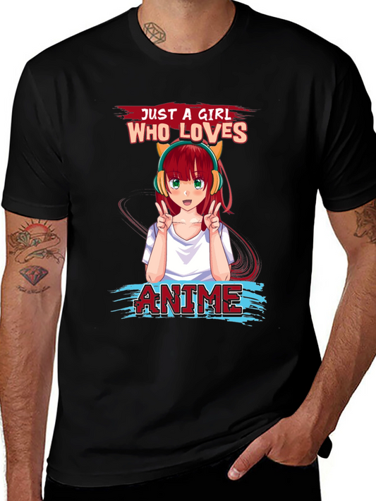 Anime Girl T-Shirt - Just a Girl Who Loves Anime