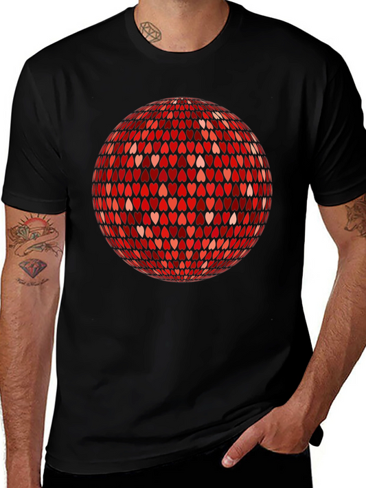Heart Disco Ball Graphic Tee