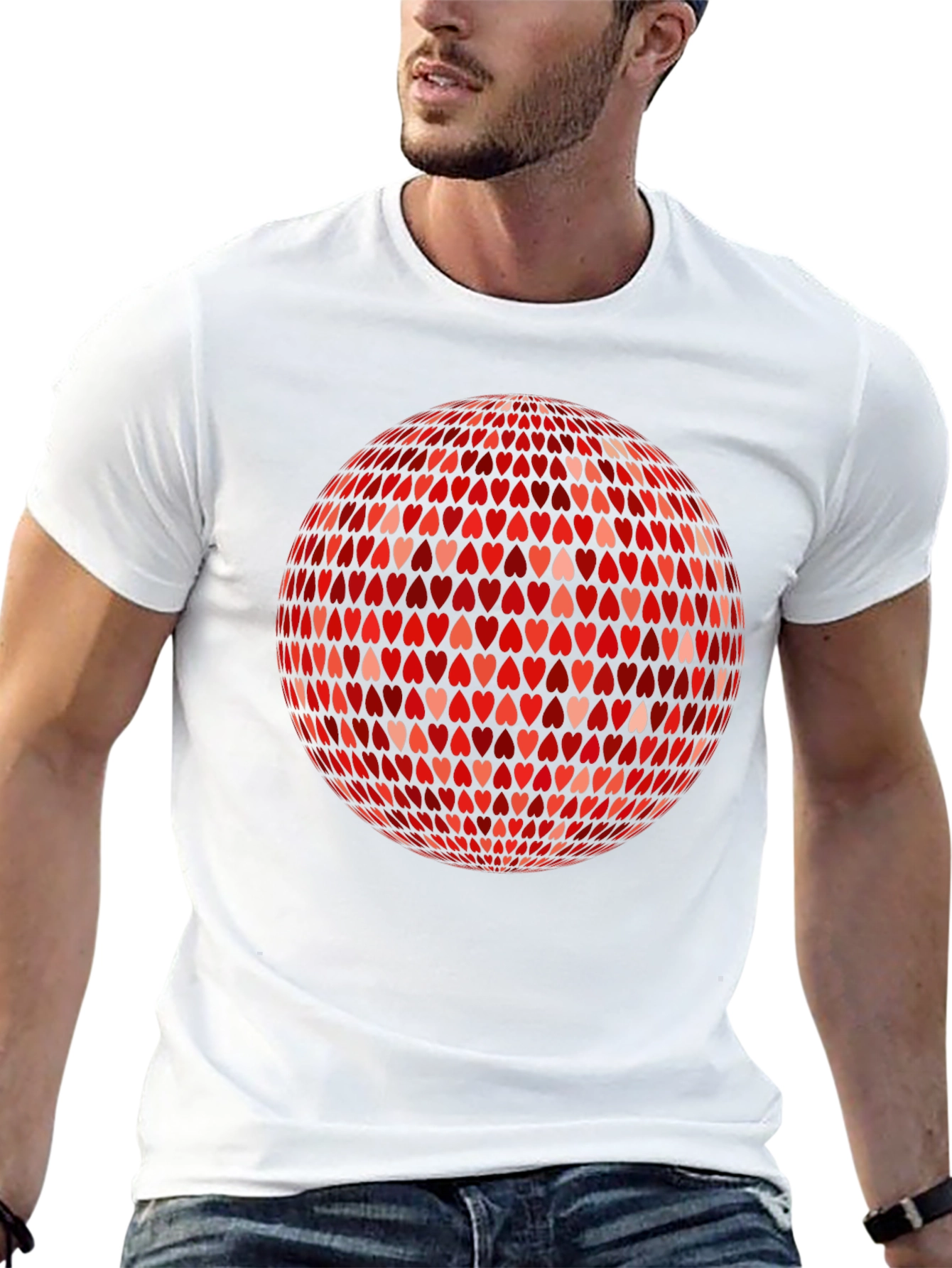 Heart Disco Ball Graphic Tee