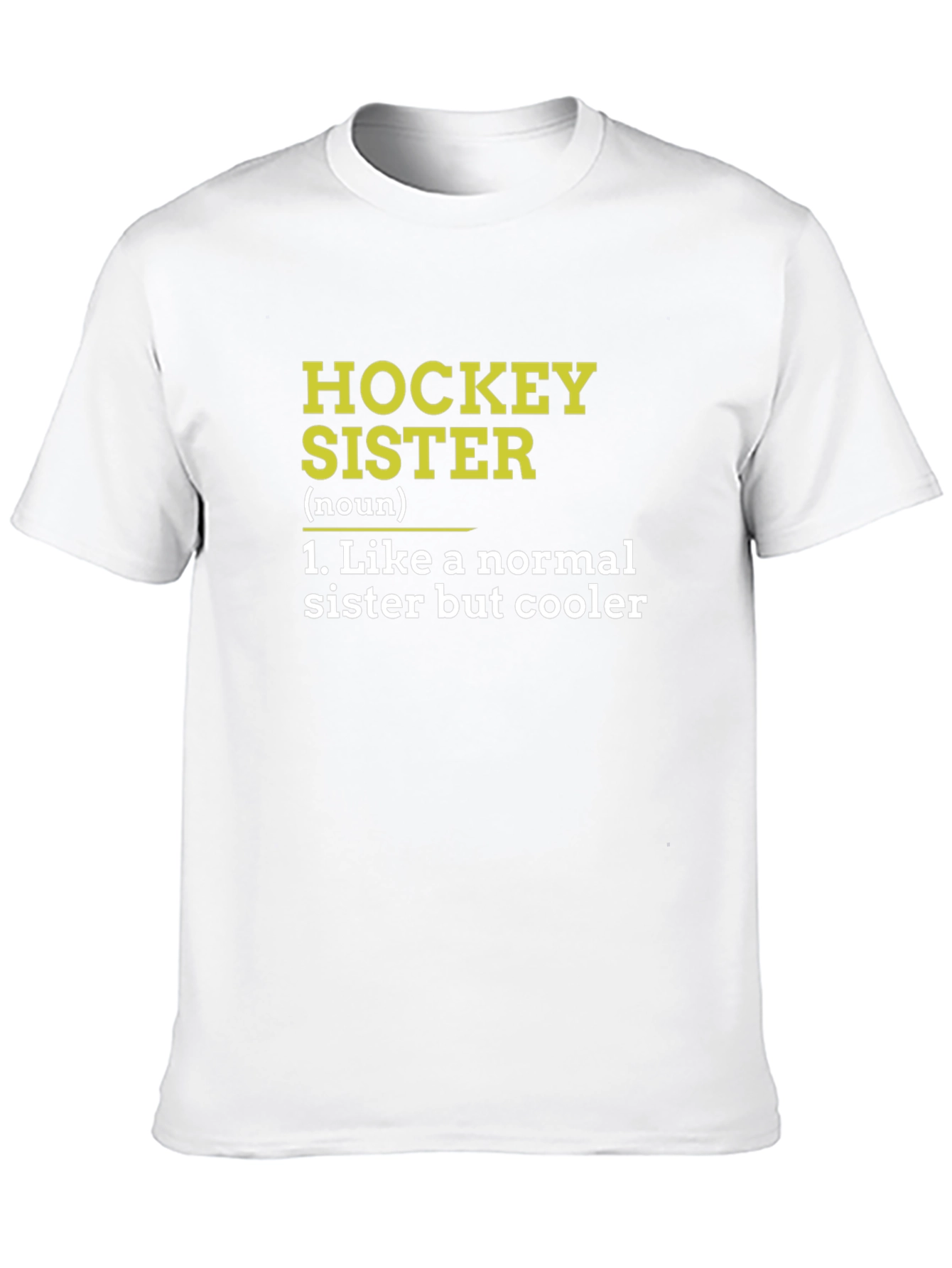 Hockey Sister Definition Black T-Shirt