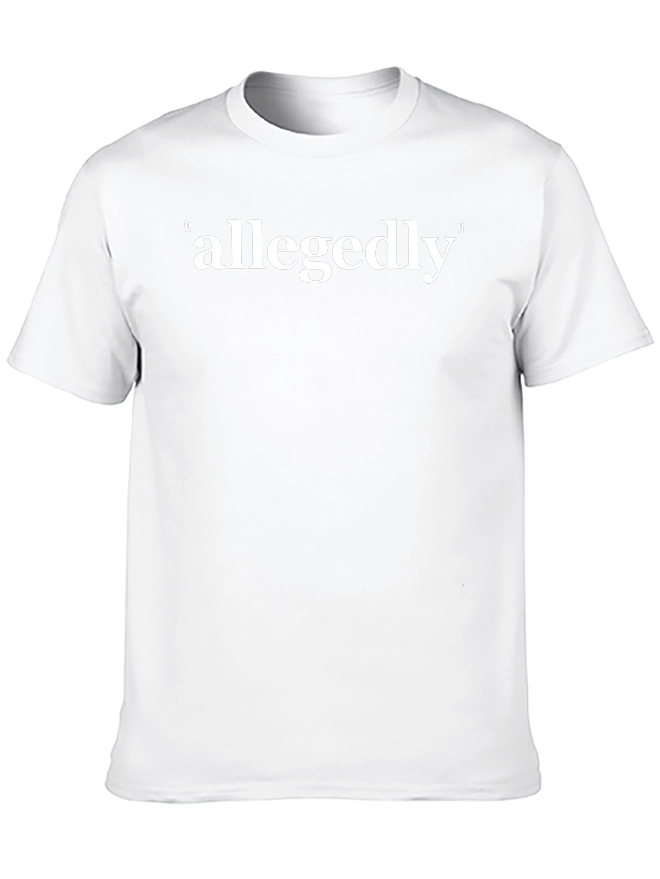 Allegedly Graphic T-Shirt - Comfortable Black Tee