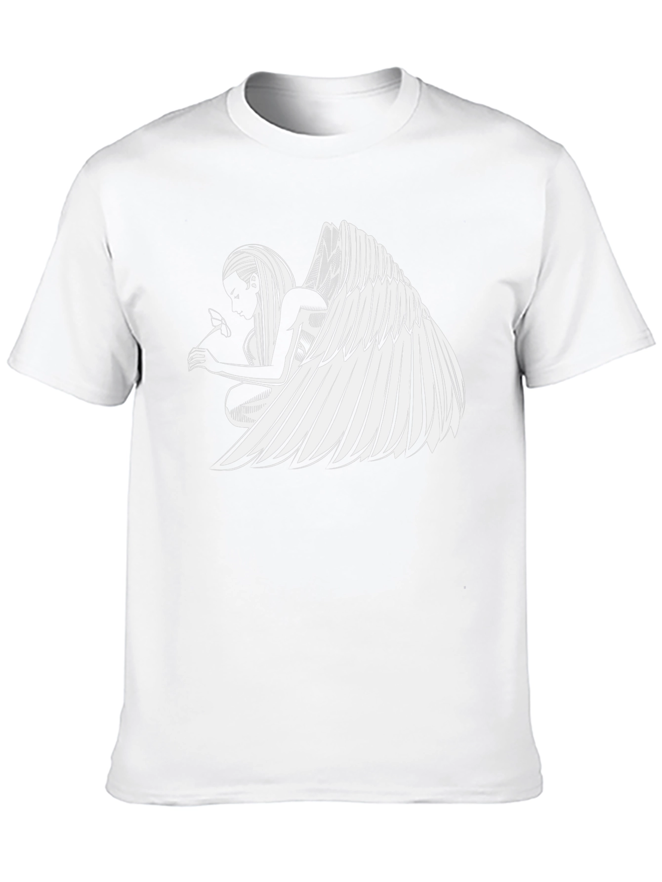 Angel Wing Graphic Black T-Shirt