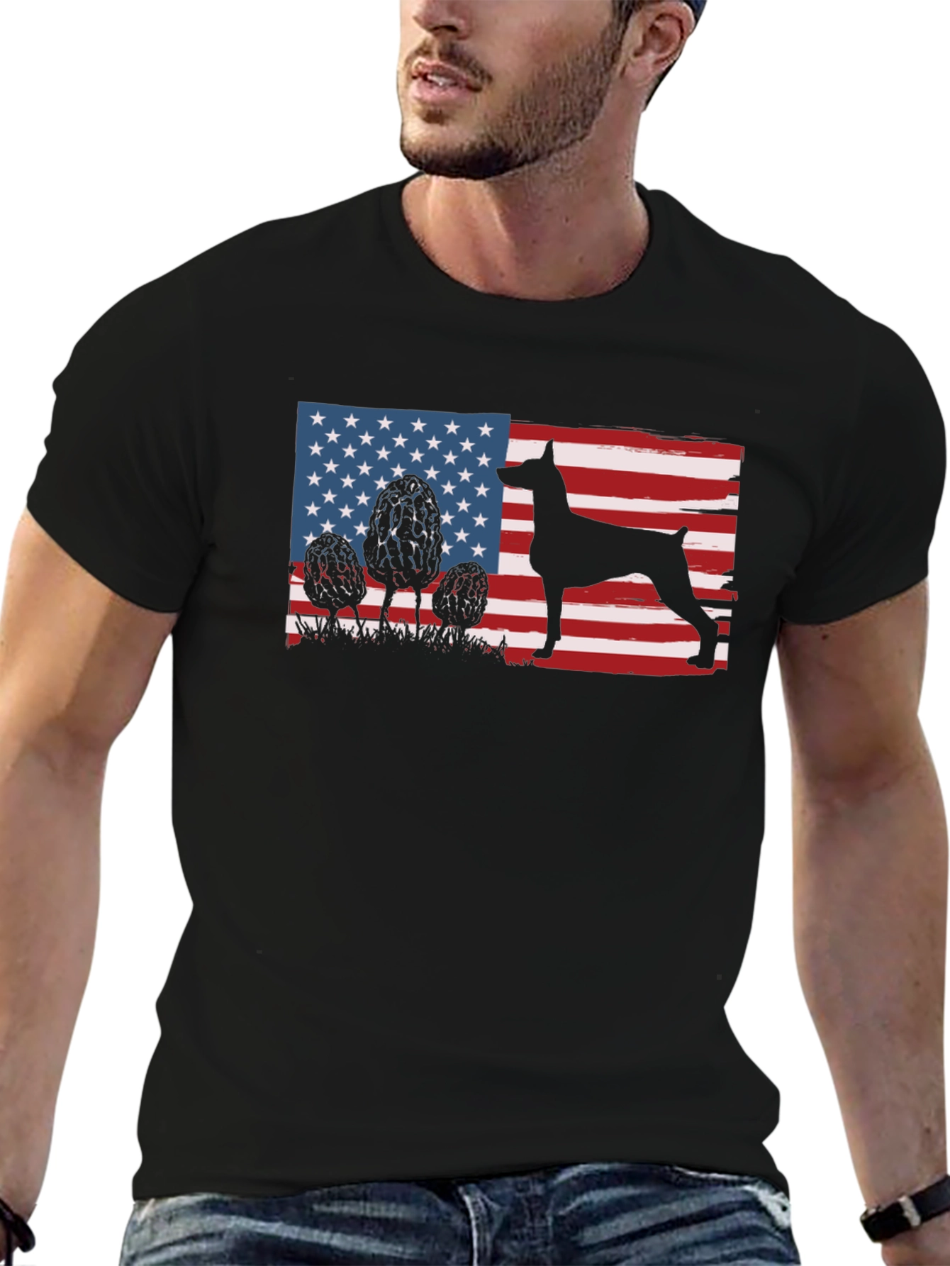American Dog Flag T-Shirt - Patriotic Pet Lover Tee
