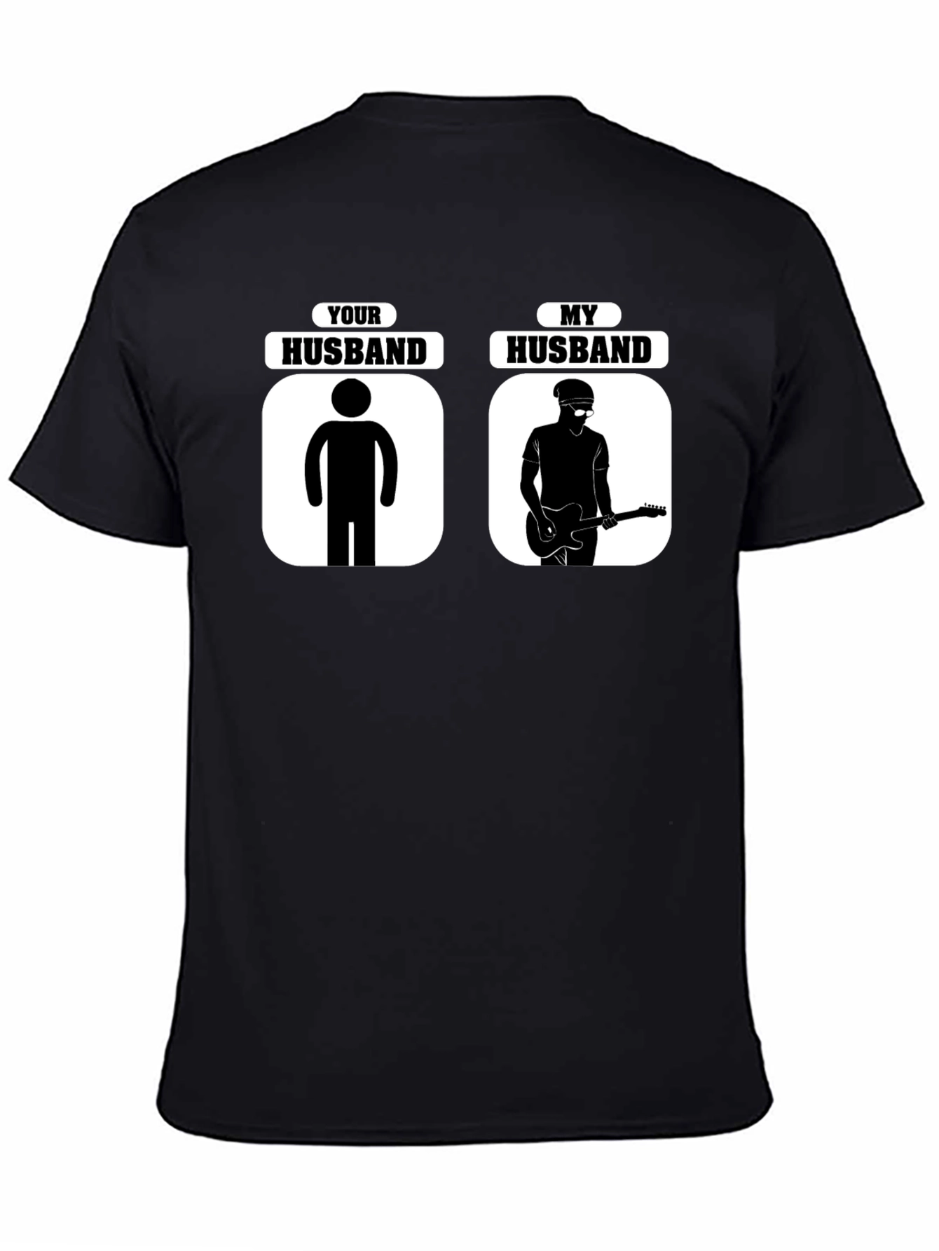 Humorous Your Husband vs. My Husband Graphic T-Shirt