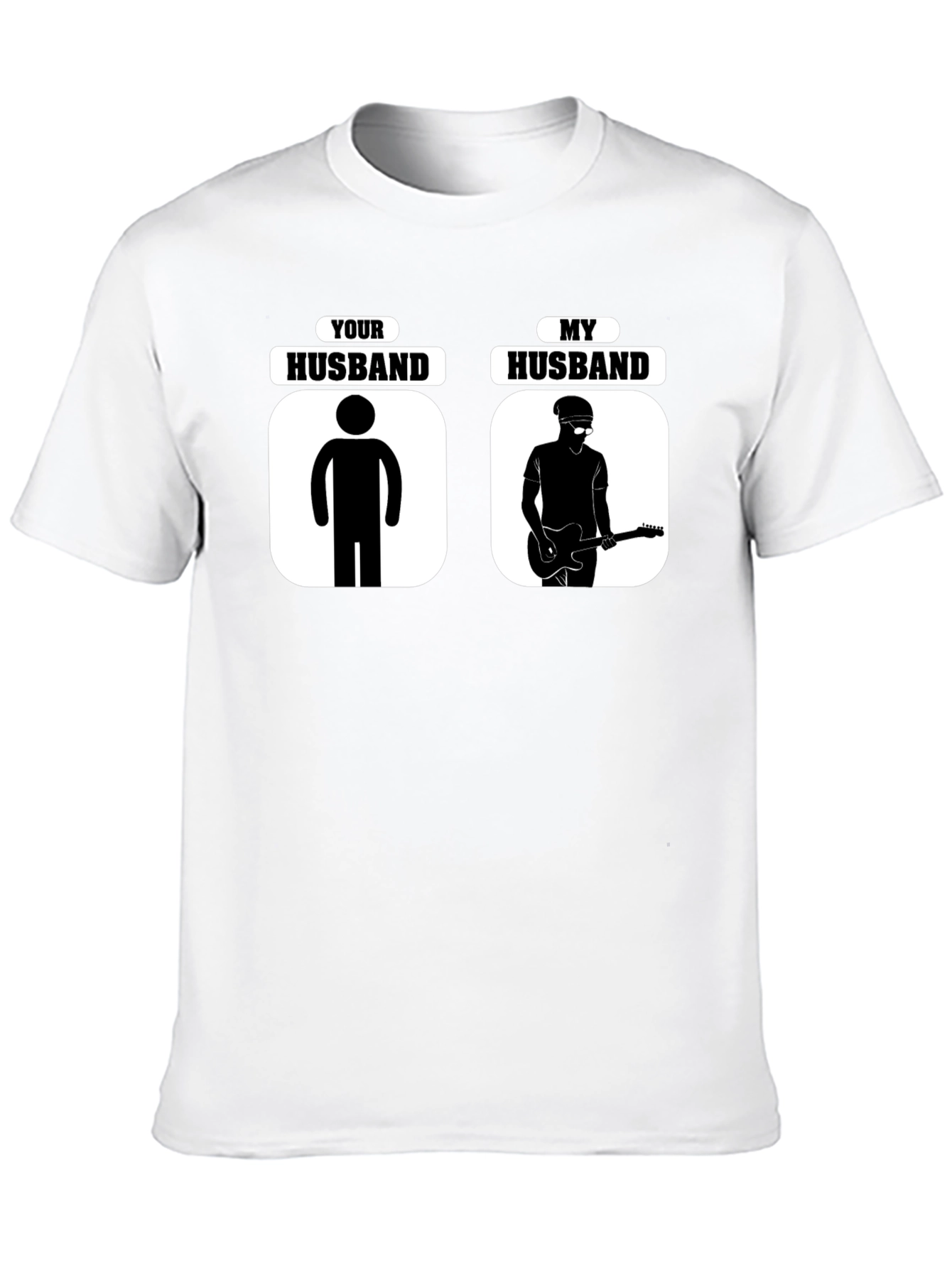 Humorous Your Husband vs. My Husband Graphic T-Shirt