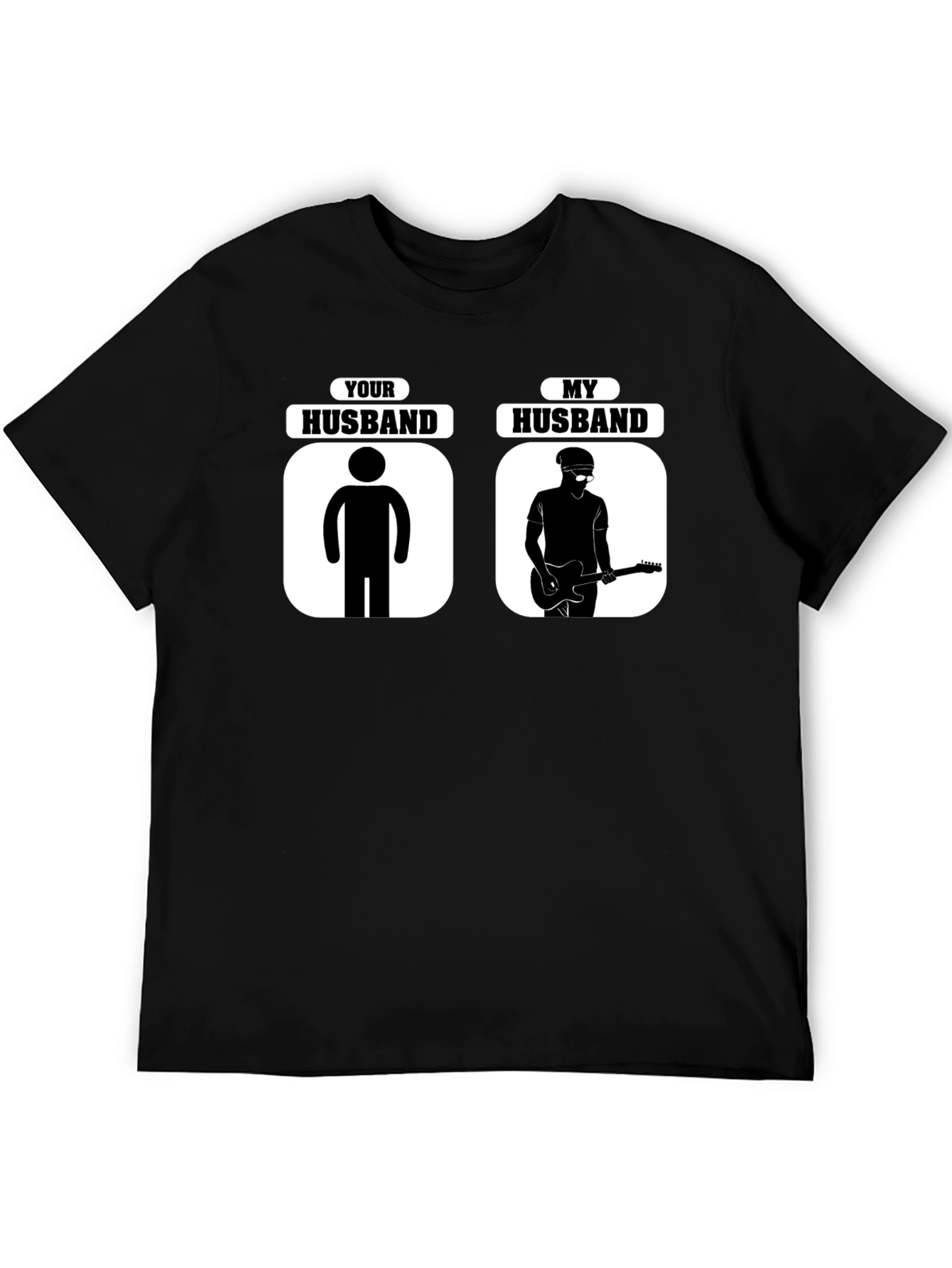 Humorous Your Husband vs. My Husband Graphic T-Shirt