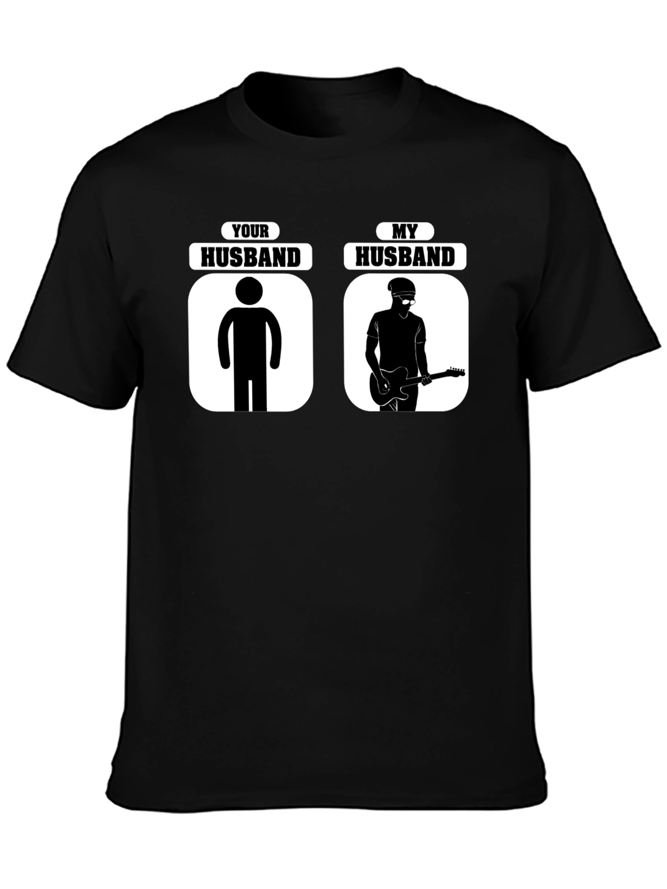 Humorous Your Husband vs. My Husband Graphic T-Shirt