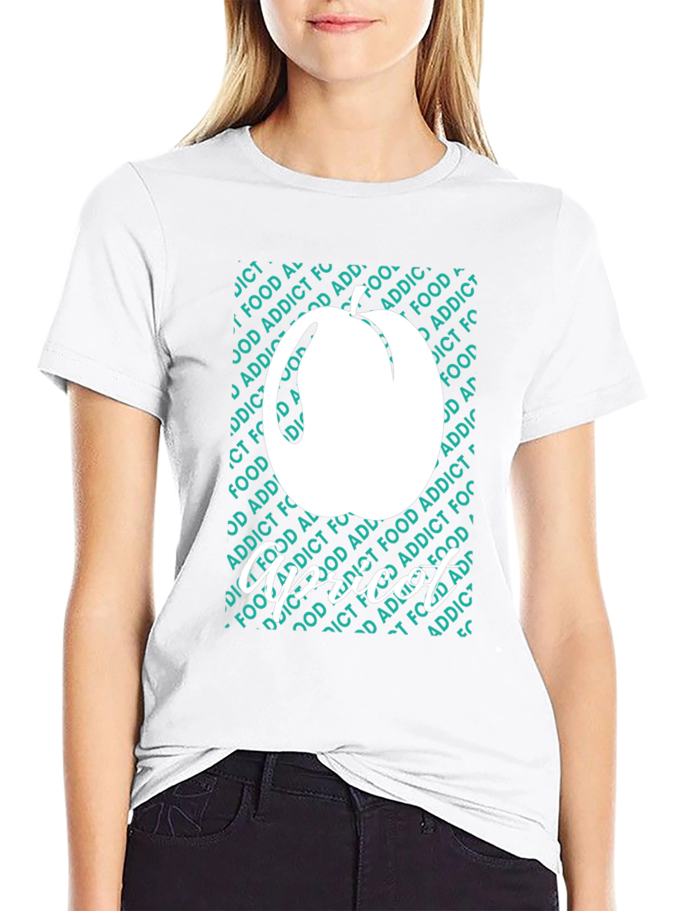 Apricot Foodie Addict Graphic T-Shirt