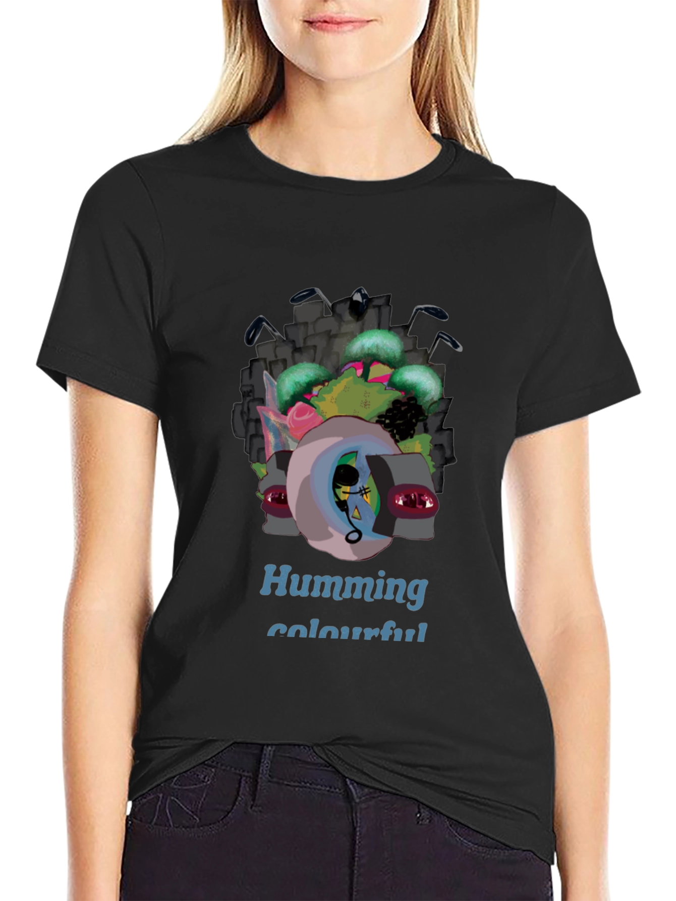 Humming Colourful Graphic Tee