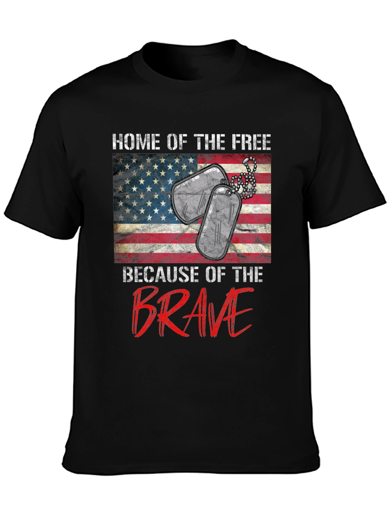 Home of the Free Patriotic Graphic Tee