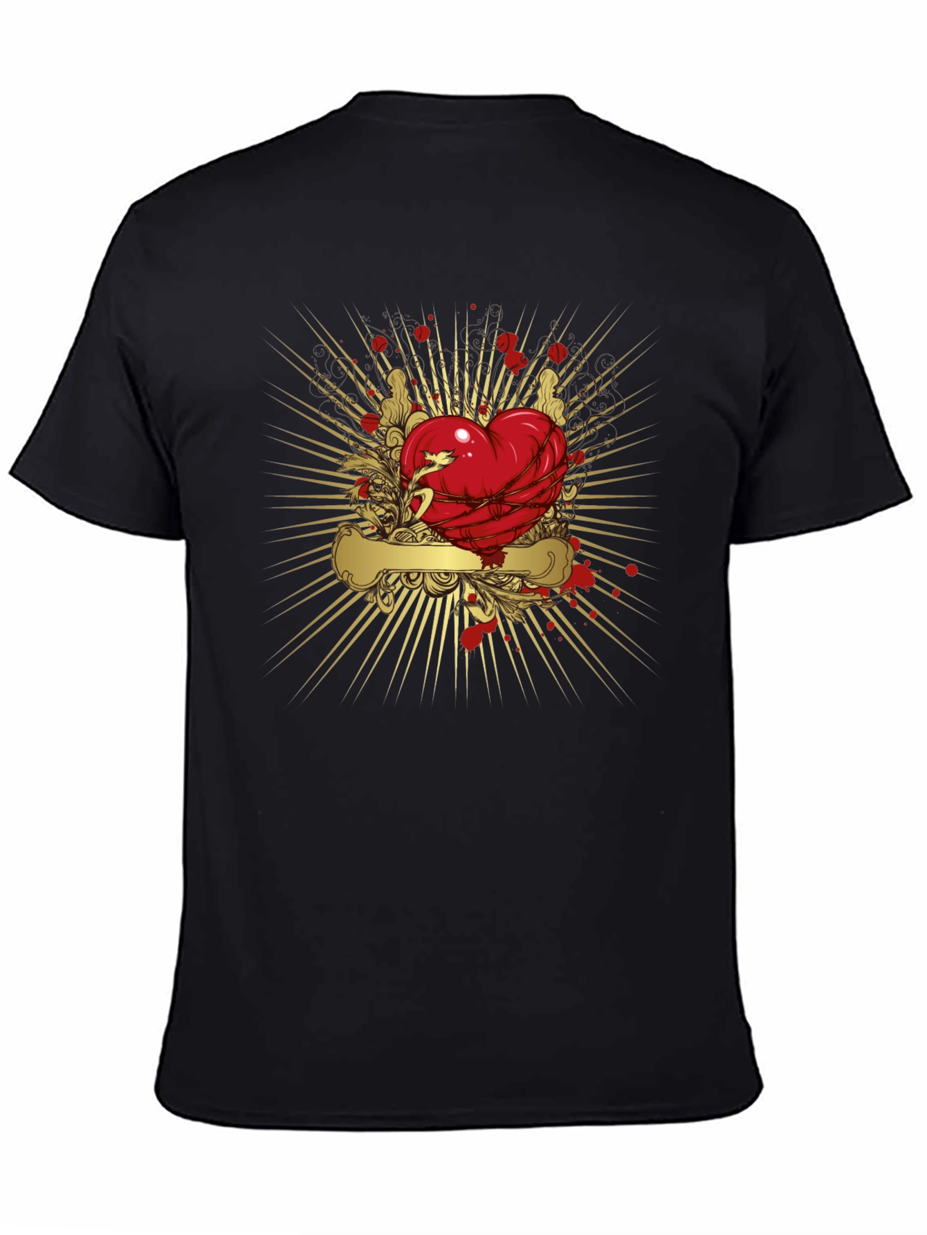 Heart & Barbed Wire Graphic T-Shirt