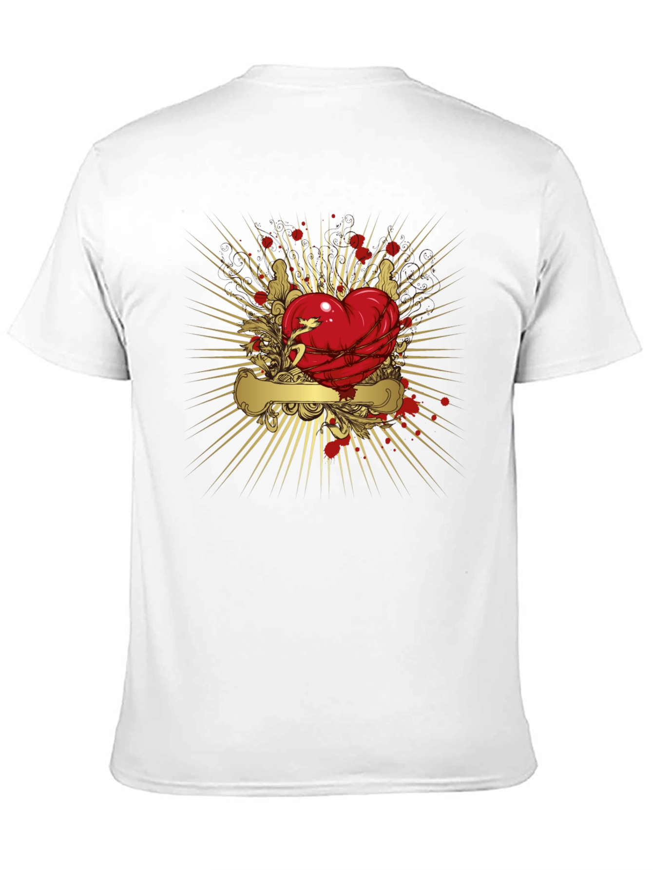 Heart & Barbed Wire Graphic T-Shirt