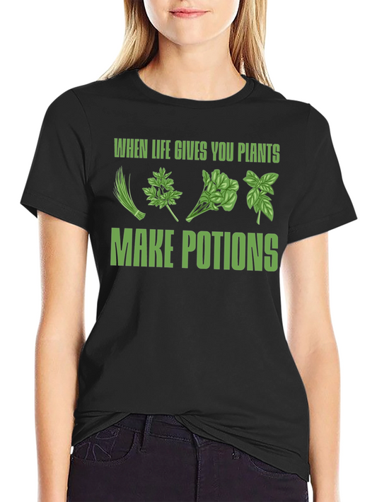 Herbalist Potion Tee: When Life Gives You Plants