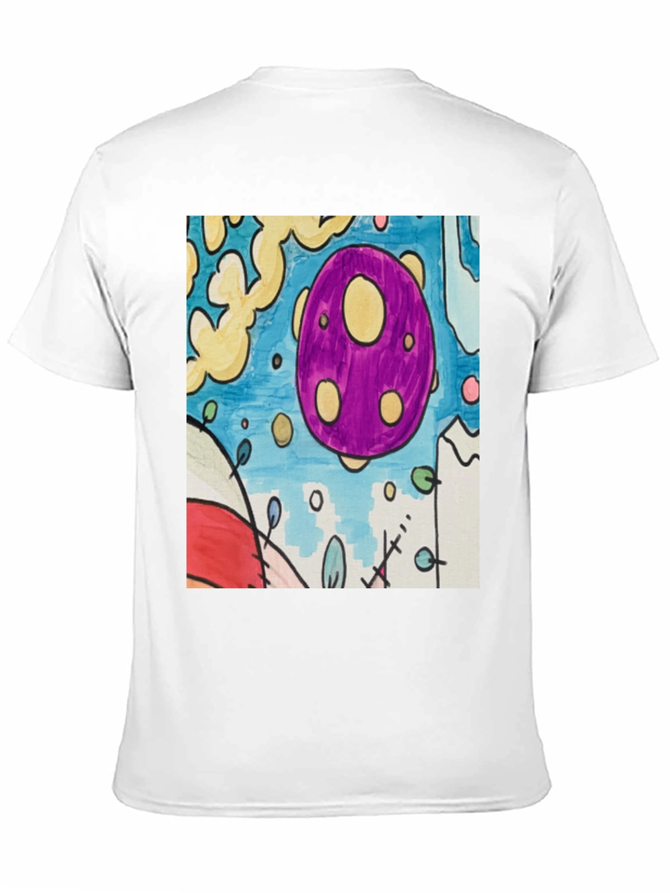 Abstract Egg Art Black Tee