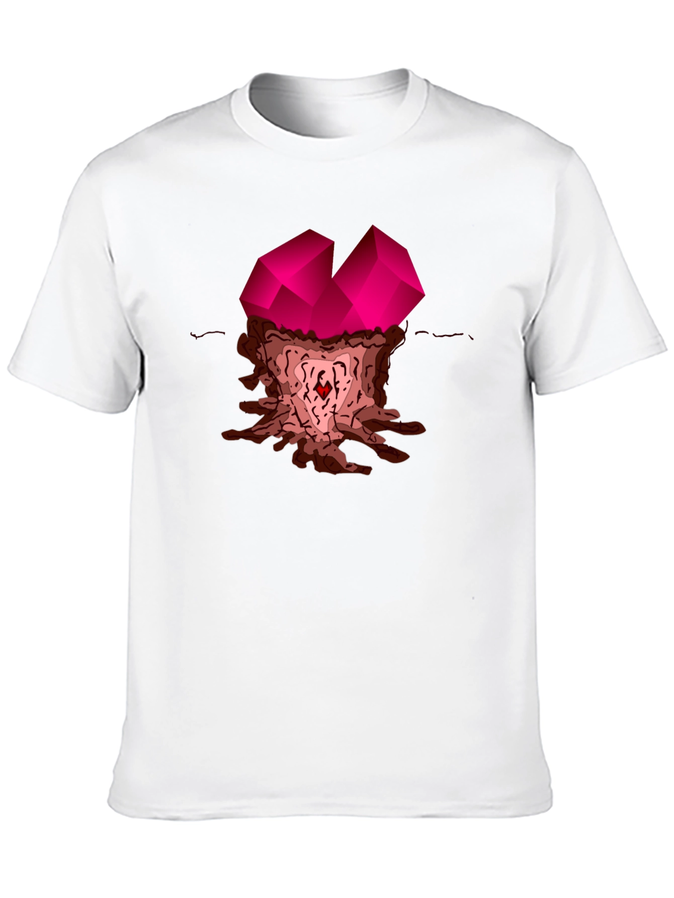 Abstract Gemstone Graphic Tee - Stylish Casual Wear