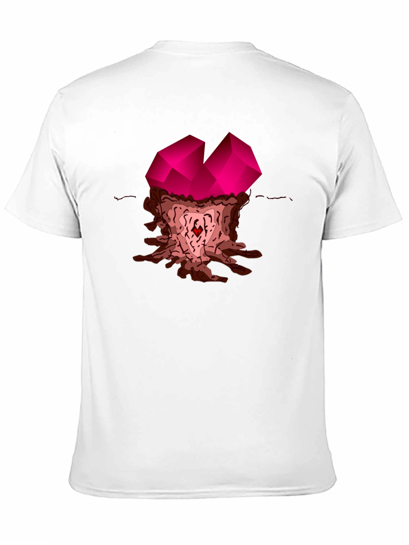 Abstract Gemstone Graphic Tee - Stylish Casual Wear