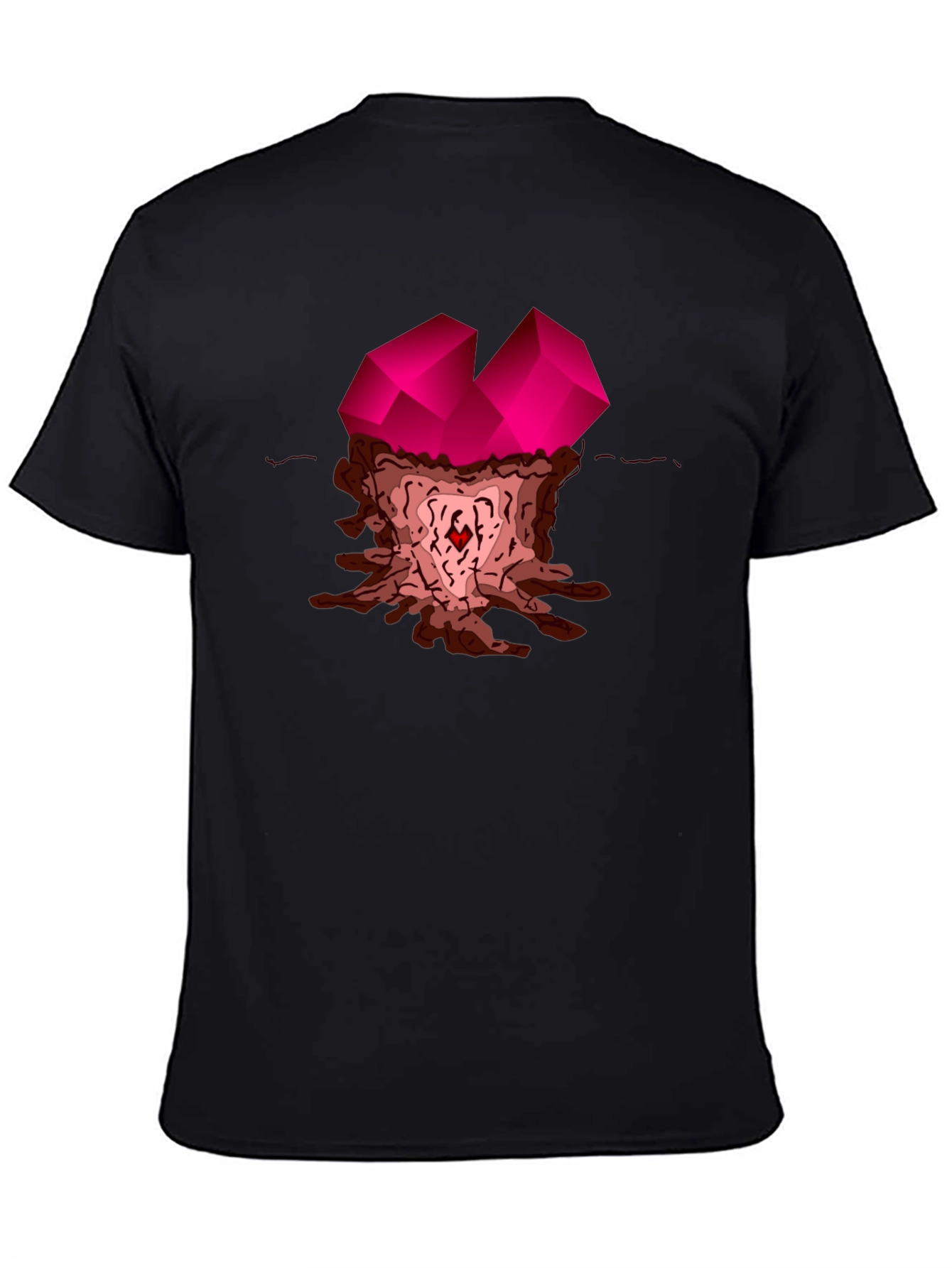 Abstract Gemstone Graphic Tee - Stylish Casual Wear