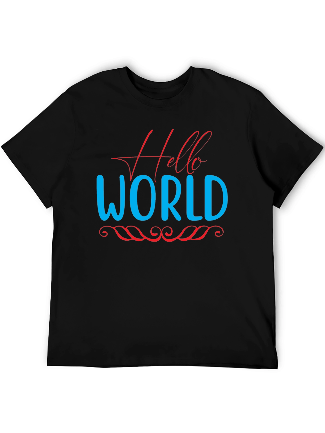 Hello World Graphic Tee - Black