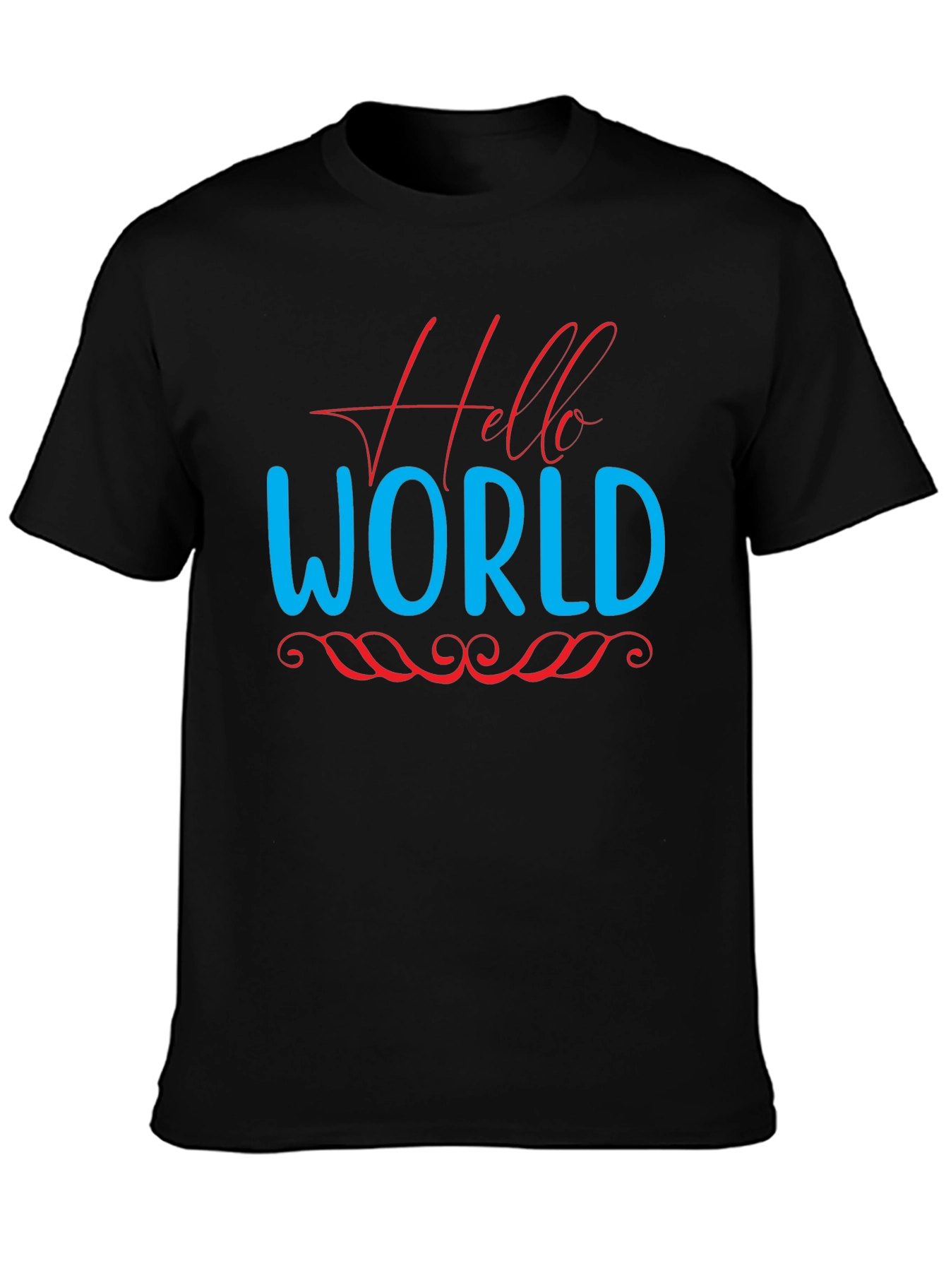 Hello World Graphic Tee - Black