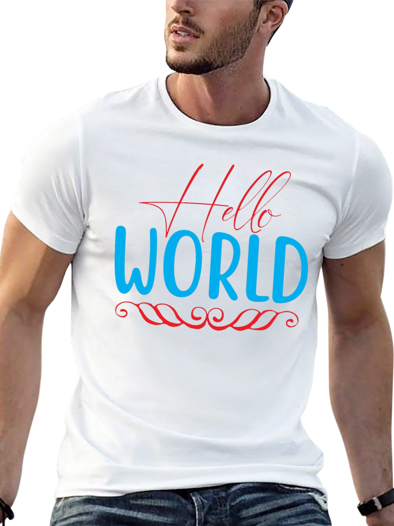 Hello World Graphic Tee - Black
