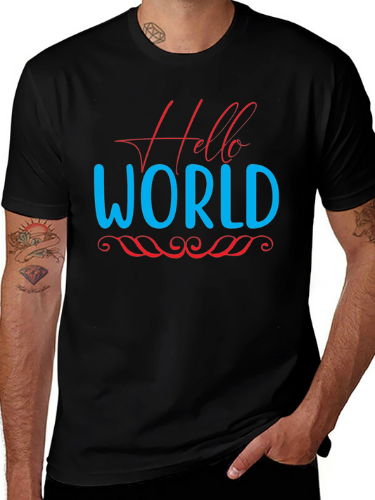 Hello World Graphic Tee - Black