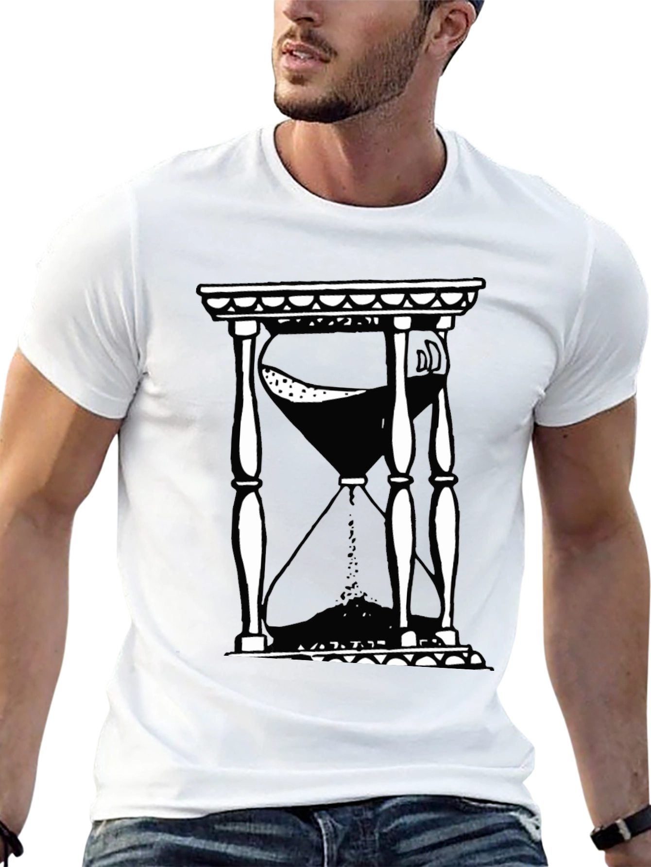Hourglass Graphic T-Shirt - Black