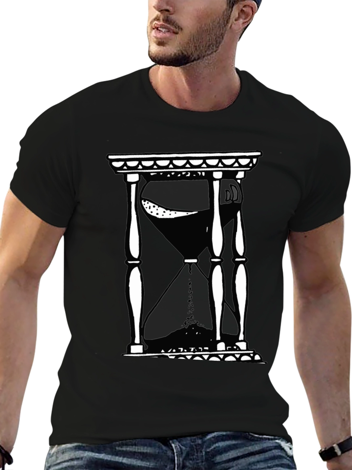 Hourglass Graphic T-Shirt - Black