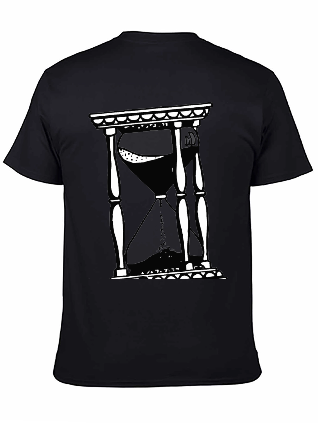 Hourglass Graphic T-Shirt - Black