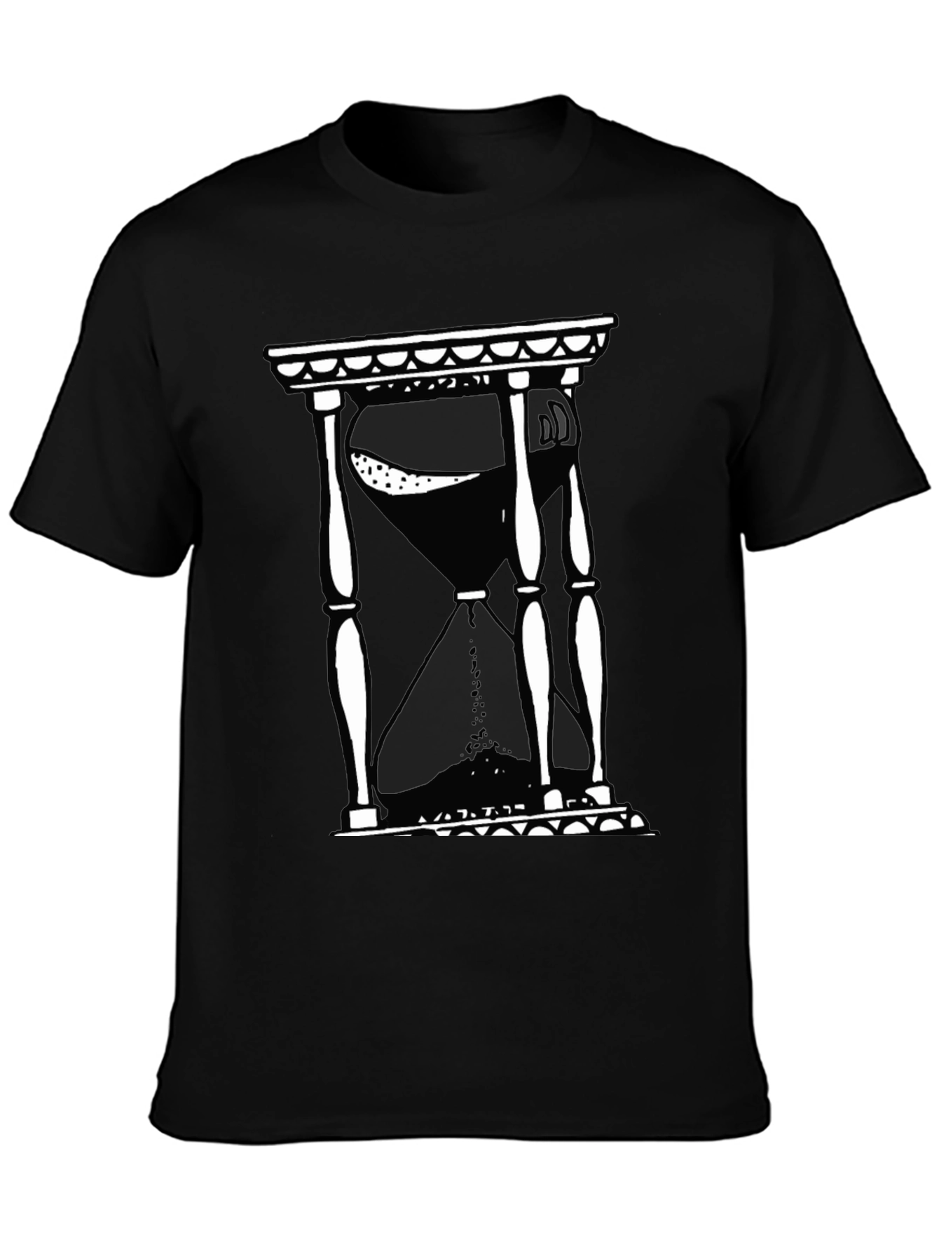 Hourglass Graphic T-Shirt - Black