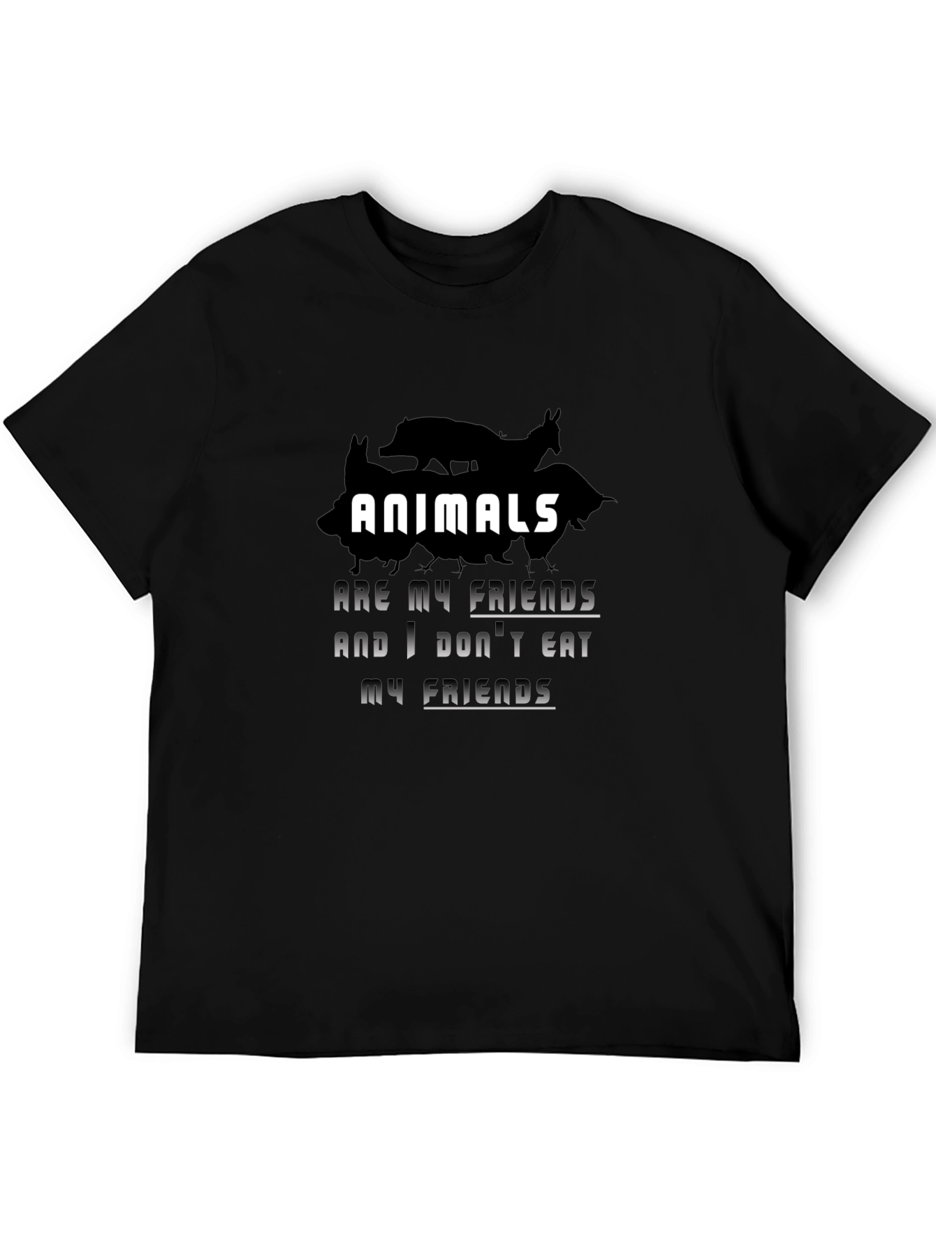 Animals are My Friends Vegan T-Shirt